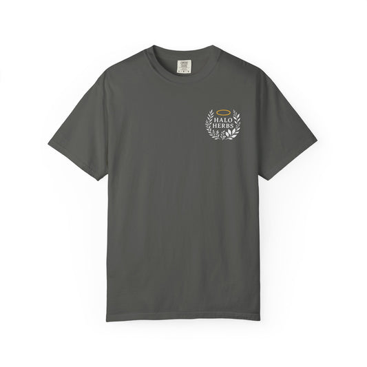 Halo Herbs Garment-Dyed Unisex T-Shirt - Casual Style for Everyday Comfort
