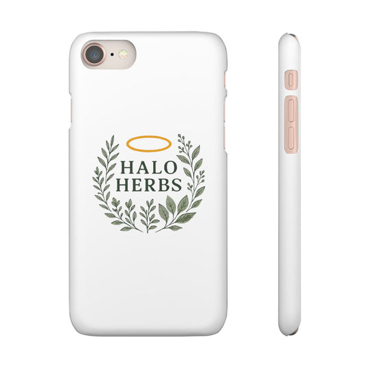 Herbal Halo Phone Case, Stylish Snap Case, Nature Lover Gift, Eco-Friendly Phone Accessory, Floral Design Phone Cover