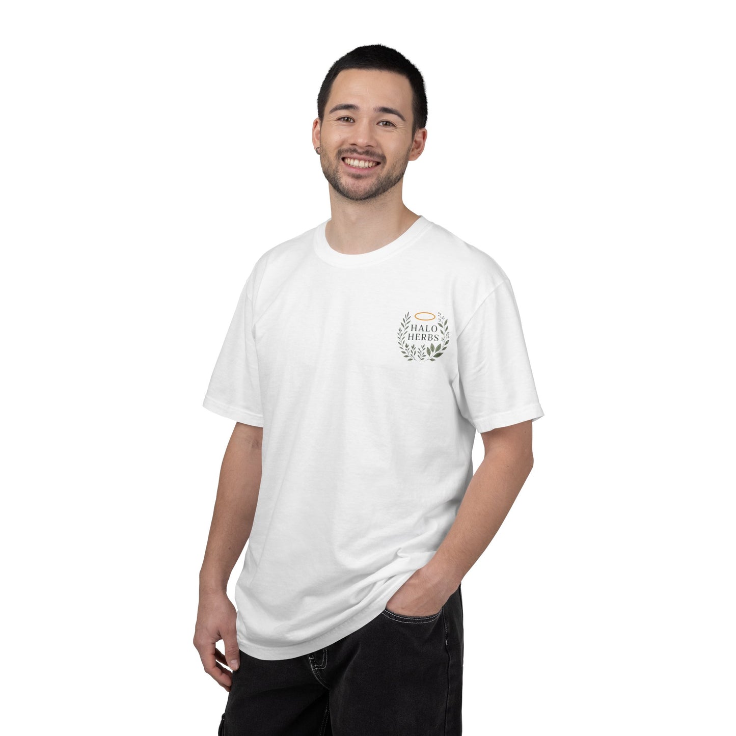 Halo Herbs T-Shirt — Logo Pocket Tee