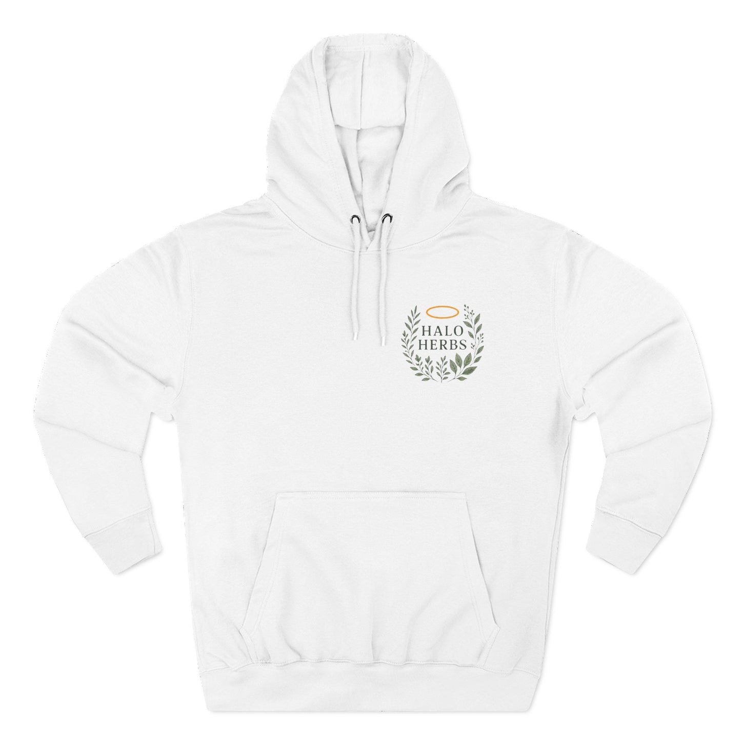 Halo Herbs Fleece Hoodie, Cozy Casual Wear, Relaxed Style