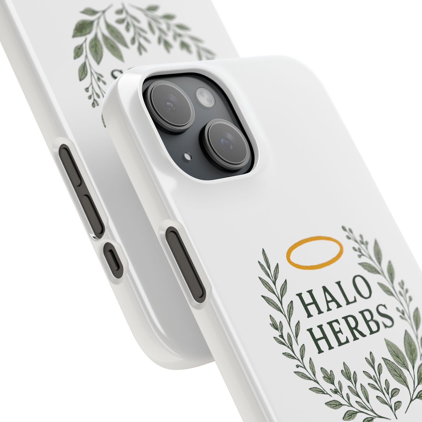 Herbal Halo Phone Case, Stylish Snap Case, Nature Lover Gift, Eco-Friendly Phone Accessory, Floral Design Phone Cover