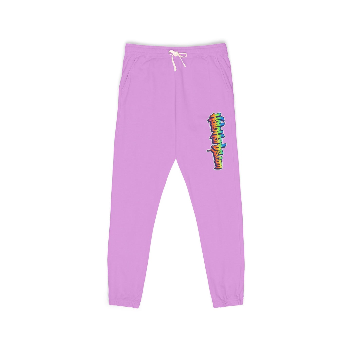 Halo Herbs Graffiti Garment-Dyed Fleece Sweatpants with Colorful Design, Cozy Loungewear, Casual Athleisure Pants, Perfect for Relaxation and Everyday Wear
