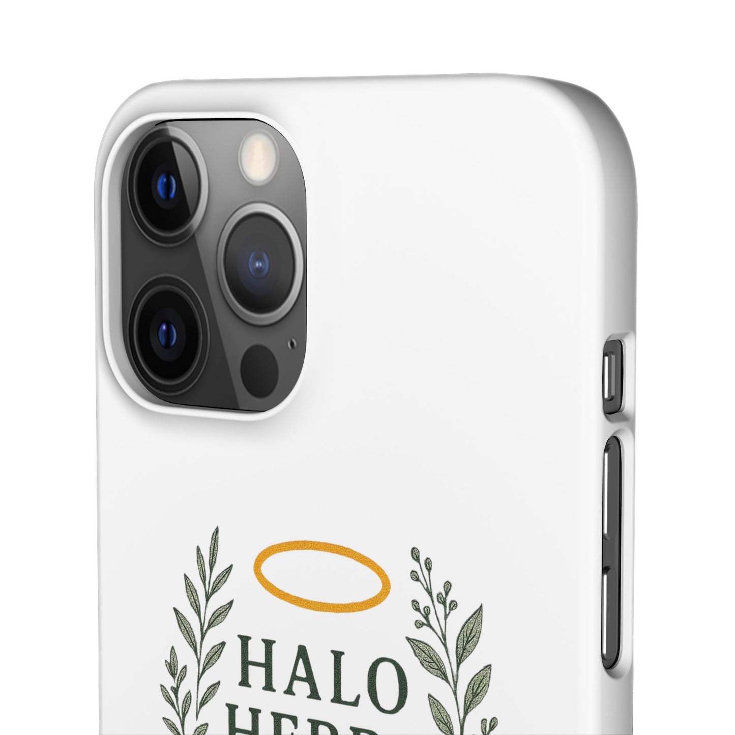 Herbal Halo Phone Case, Stylish Snap Case, Nature Lover Gift, Eco-Friendly Phone Accessory, Floral Design Phone Cover