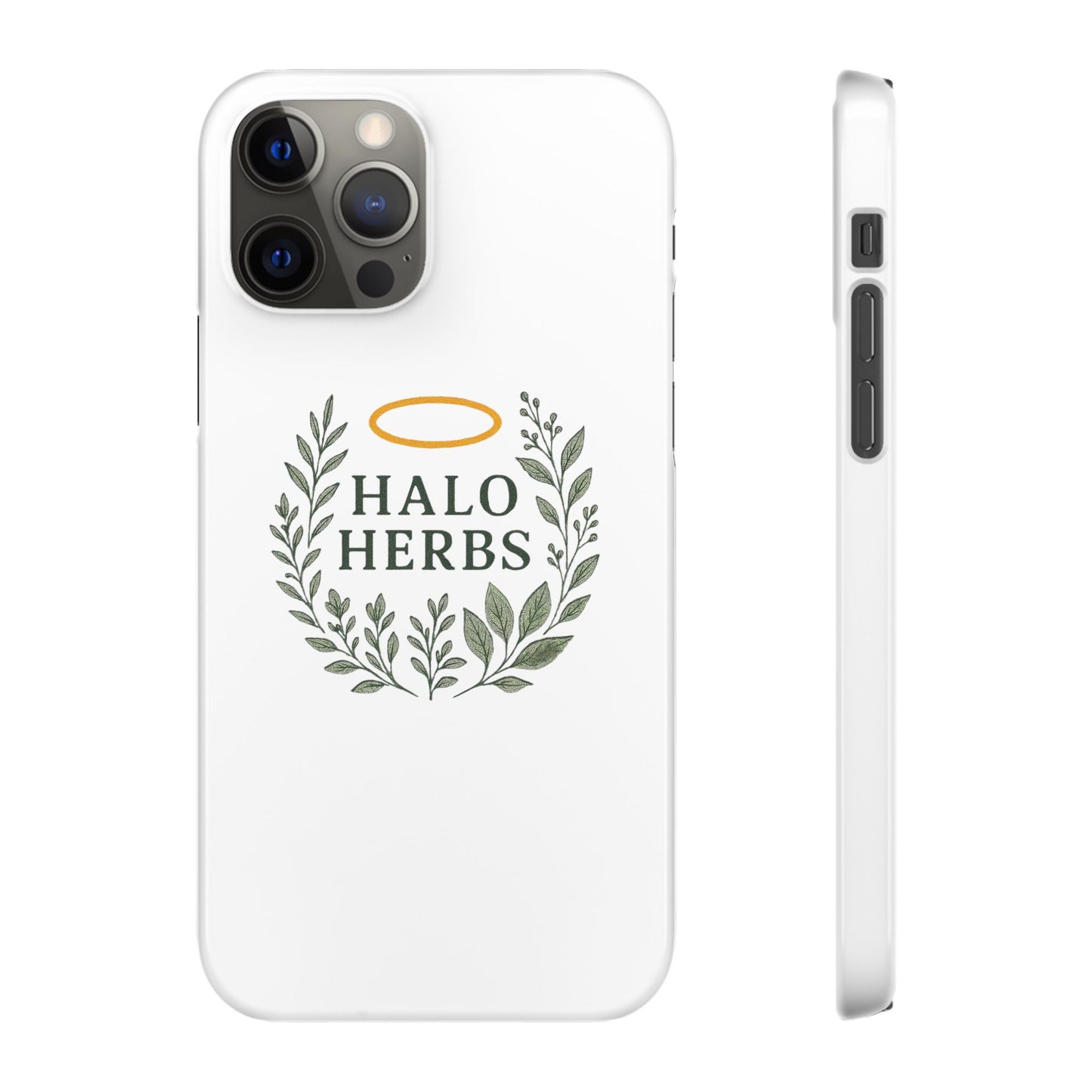 Herbal Halo Phone Case, Stylish Snap Case, Nature Lover Gift, Eco-Friendly Phone Accessory, Floral Design Phone Cover
