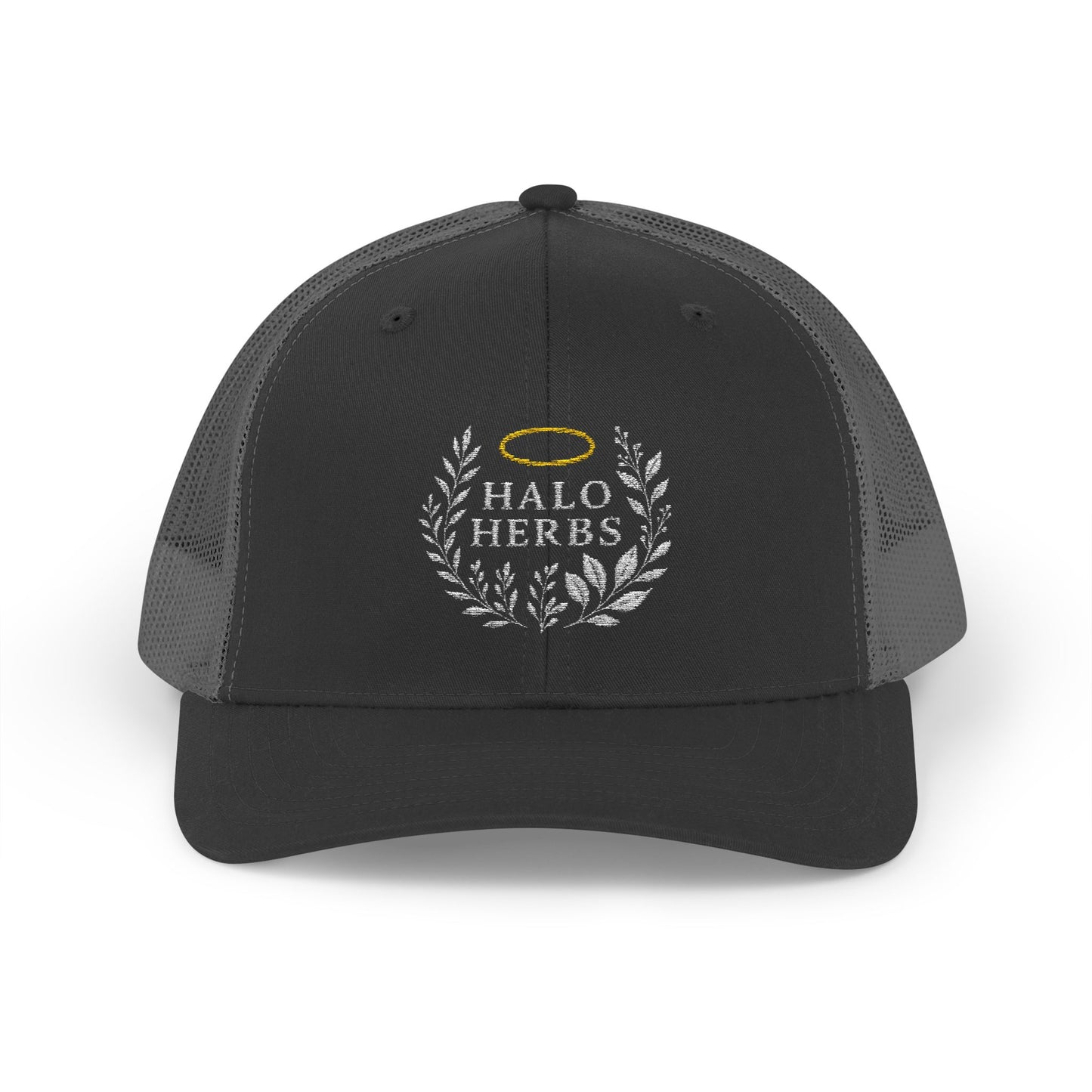 Halo Herbs Snapback Trucker Cap, Casual Outdoor Wear