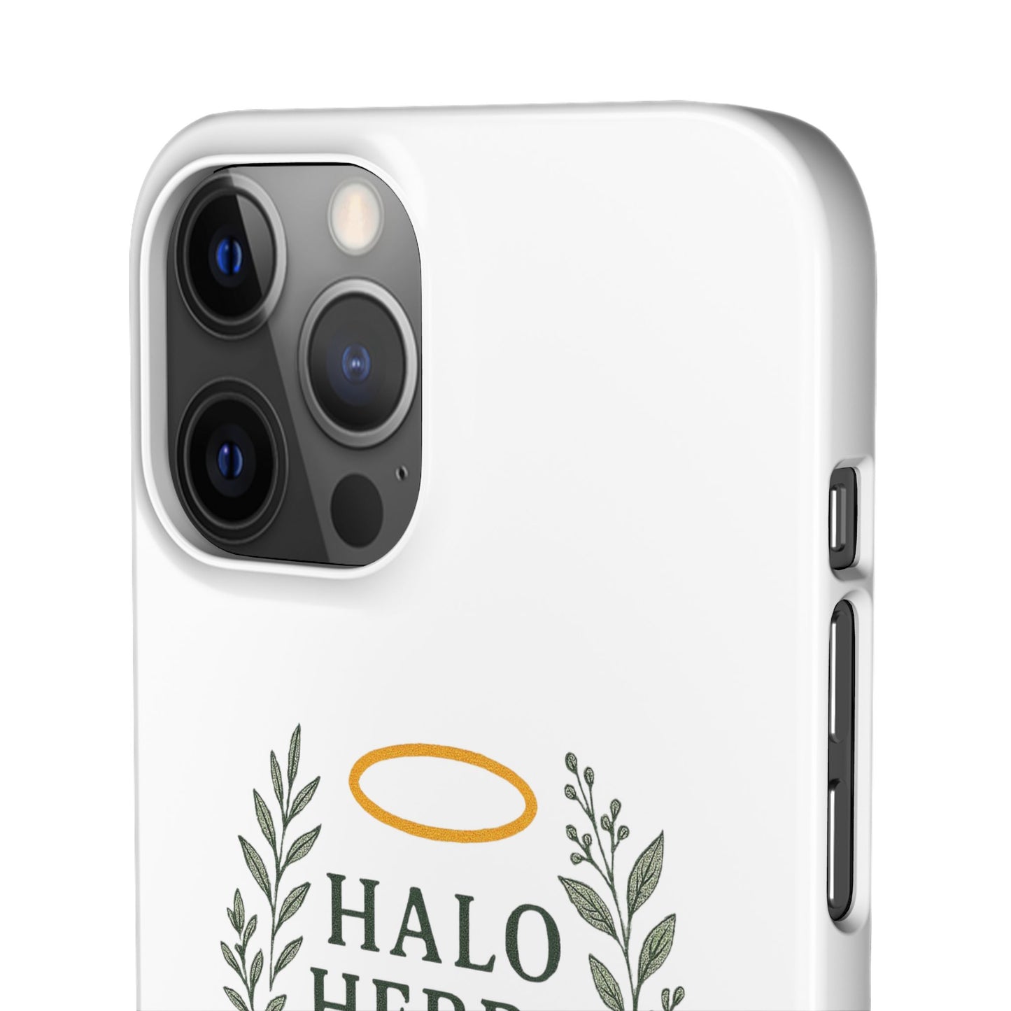 Herbal Halo Phone Case, Stylish Snap Case, Nature Lover Gift, Eco-Friendly Phone Accessory, Floral Design Phone Cover