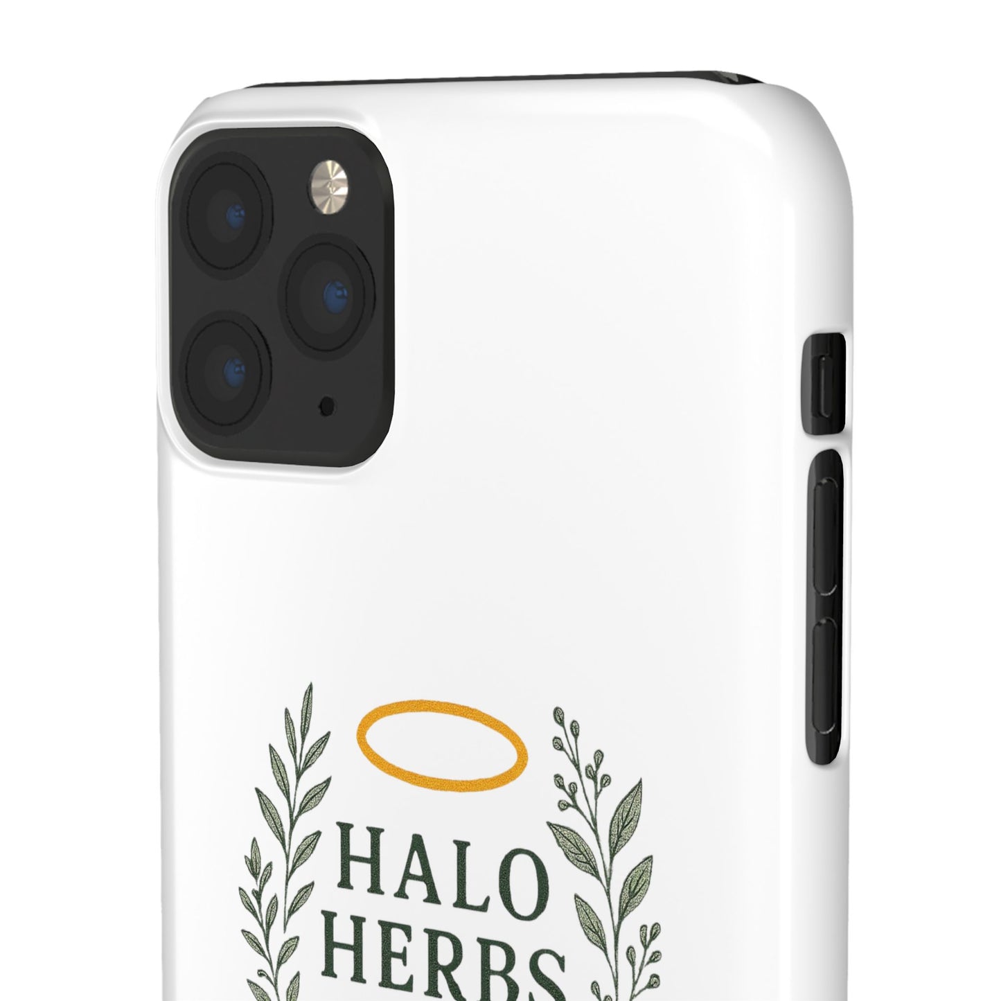 Herbal Halo Phone Case, Stylish Snap Case, Nature Lover Gift, Eco-Friendly Phone Accessory, Floral Design Phone Cover