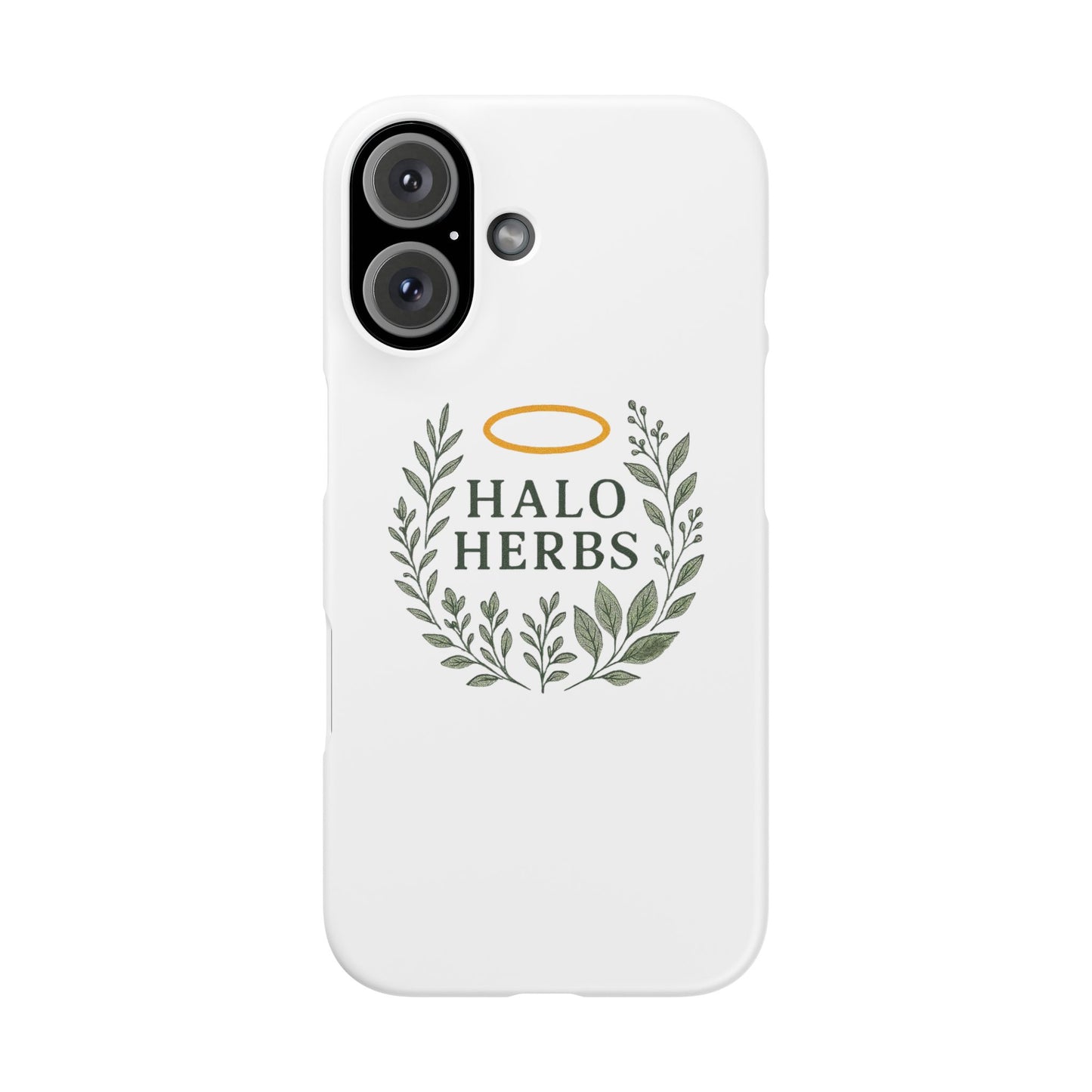 Herbal Halo Phone Case, Stylish Snap Case, Nature Lover Gift, Eco-Friendly Phone Accessory, Floral Design Phone Cover