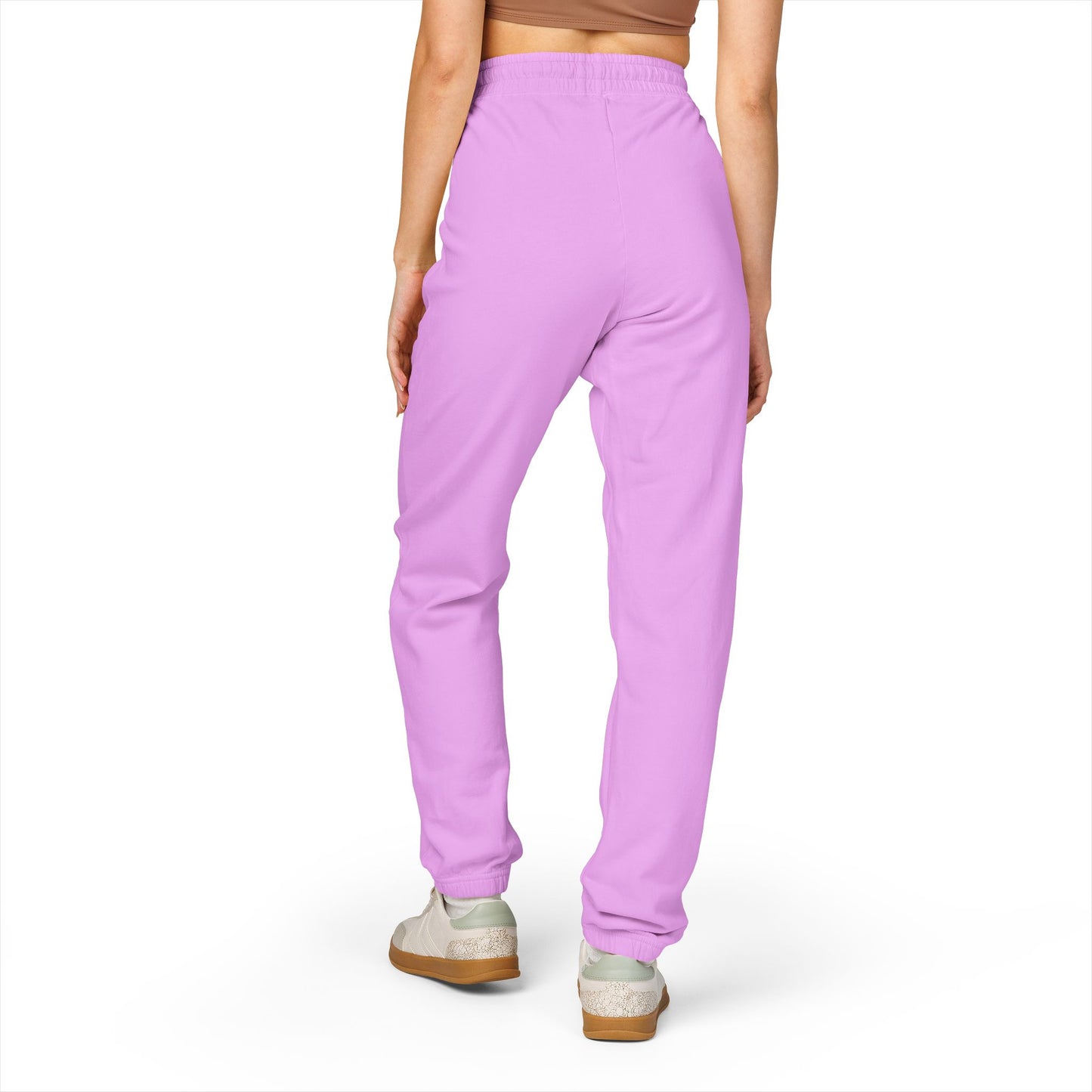 Garment-Dyed Fleece Sweatpants with Colorful Design, Cozy Loungewear, Casual Athleisure Pants, Perfect for Relaxation and Everyday Wear