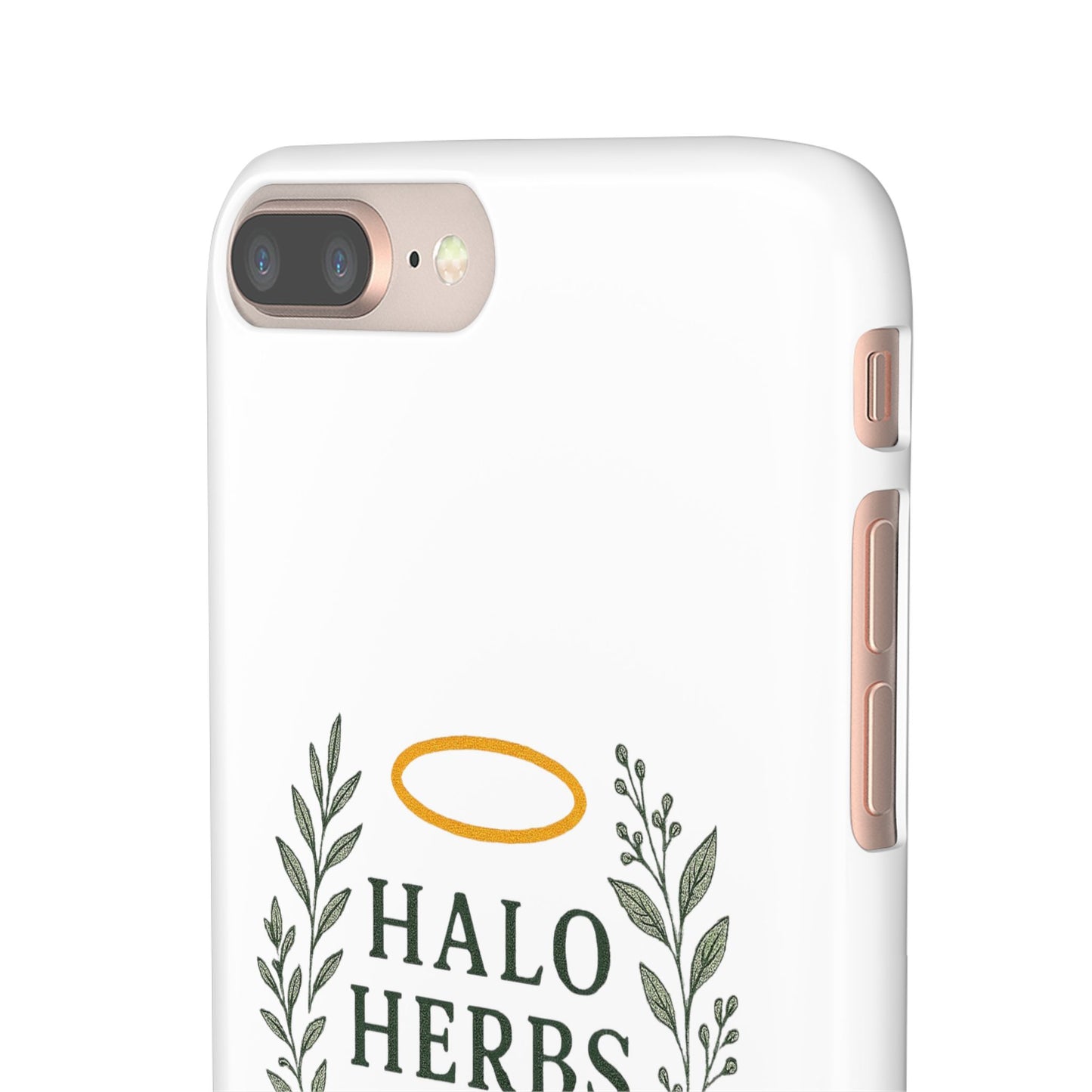 Herbal Halo Phone Case, Stylish Snap Case, Nature Lover Gift, Eco-Friendly Phone Accessory, Floral Design Phone Cover