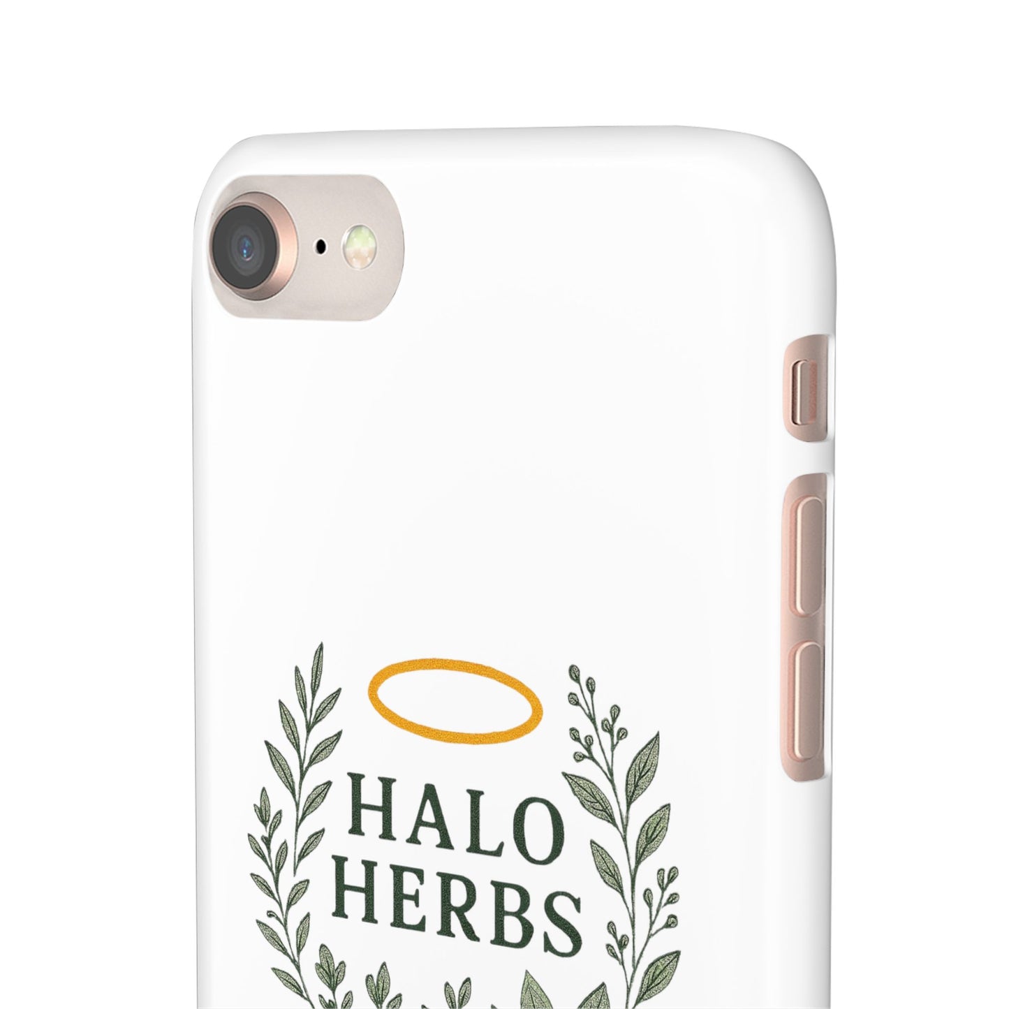Herbal Halo Phone Case, Stylish Snap Case, Nature Lover Gift, Eco-Friendly Phone Accessory, Floral Design Phone Cover