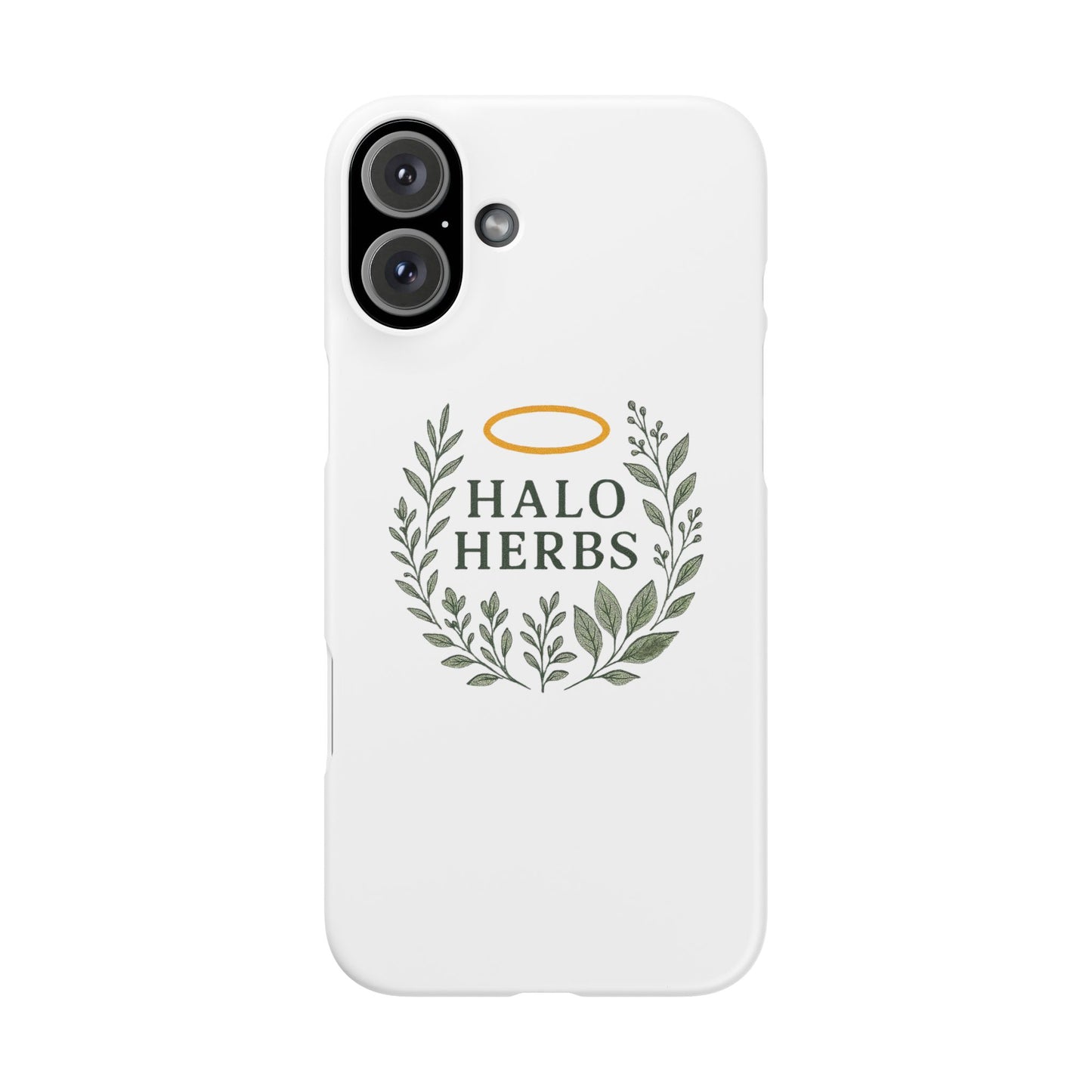 Herbal Halo Phone Case, Stylish Snap Case, Nature Lover Gift, Eco-Friendly Phone Accessory, Floral Design Phone Cover