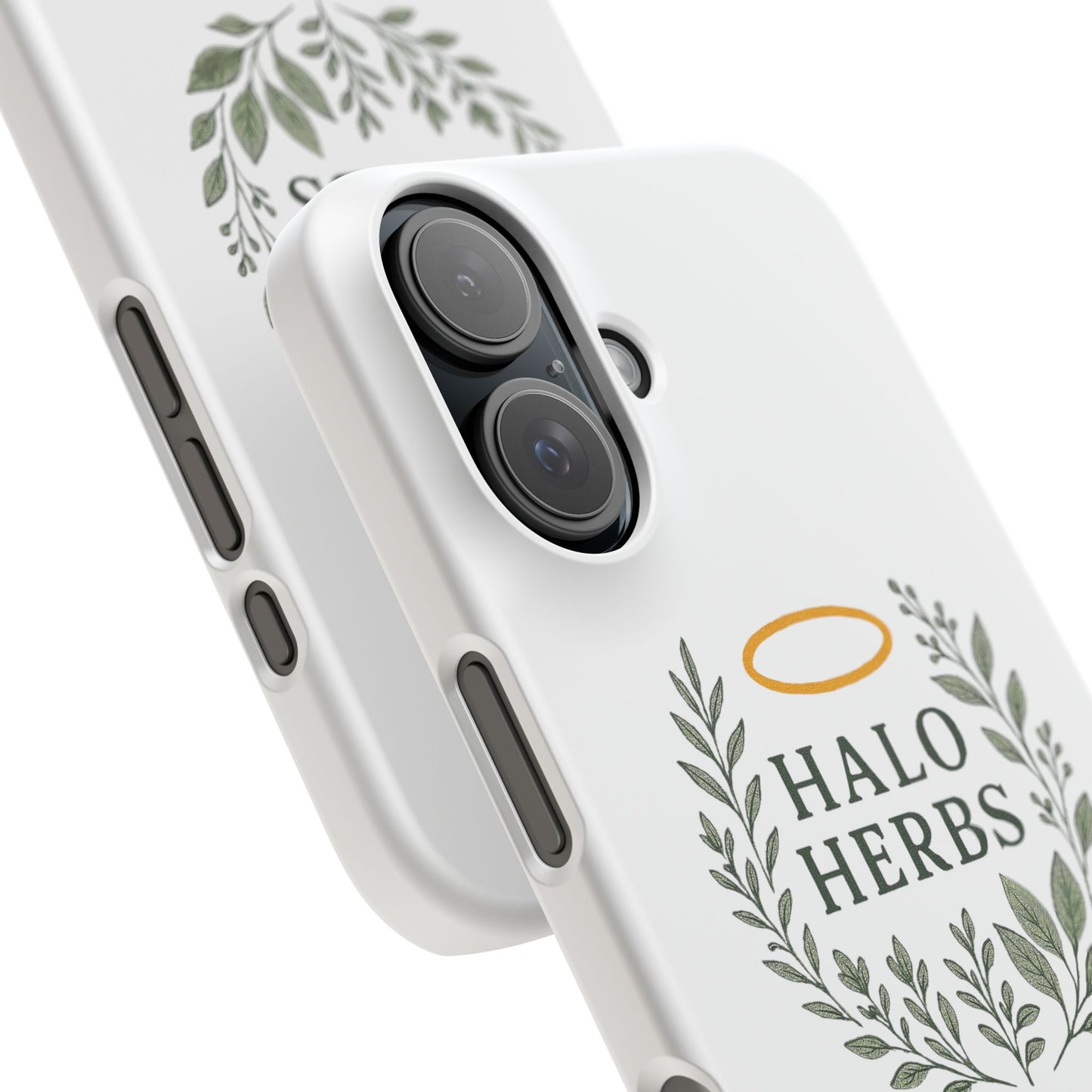 Herbal Halo Phone Case, Stylish Snap Case, Nature Lover Gift, Eco-Friendly Phone Accessory, Floral Design Phone Cover