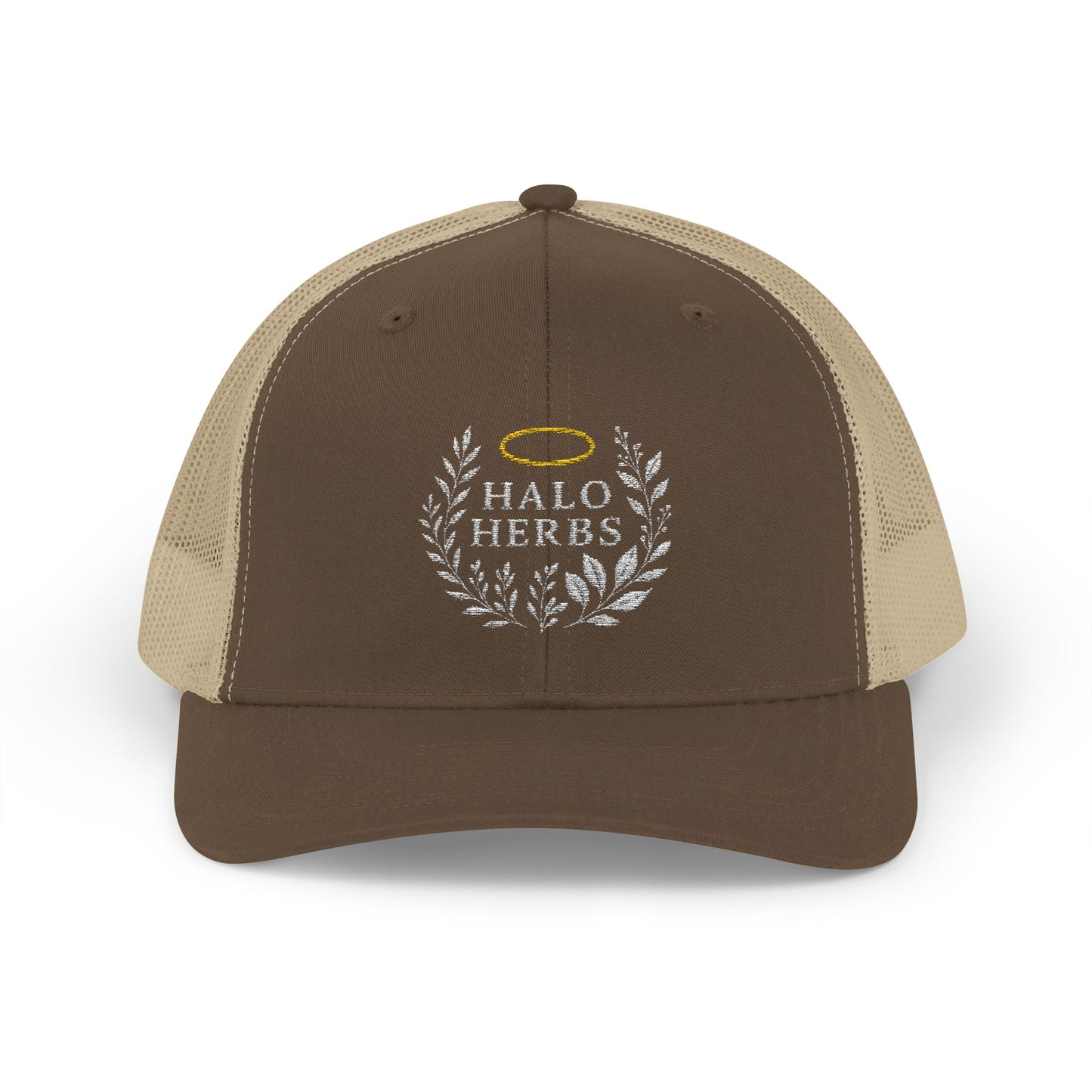 Halo Herbs Snapback Trucker Cap, Casual Outdoor Wear
