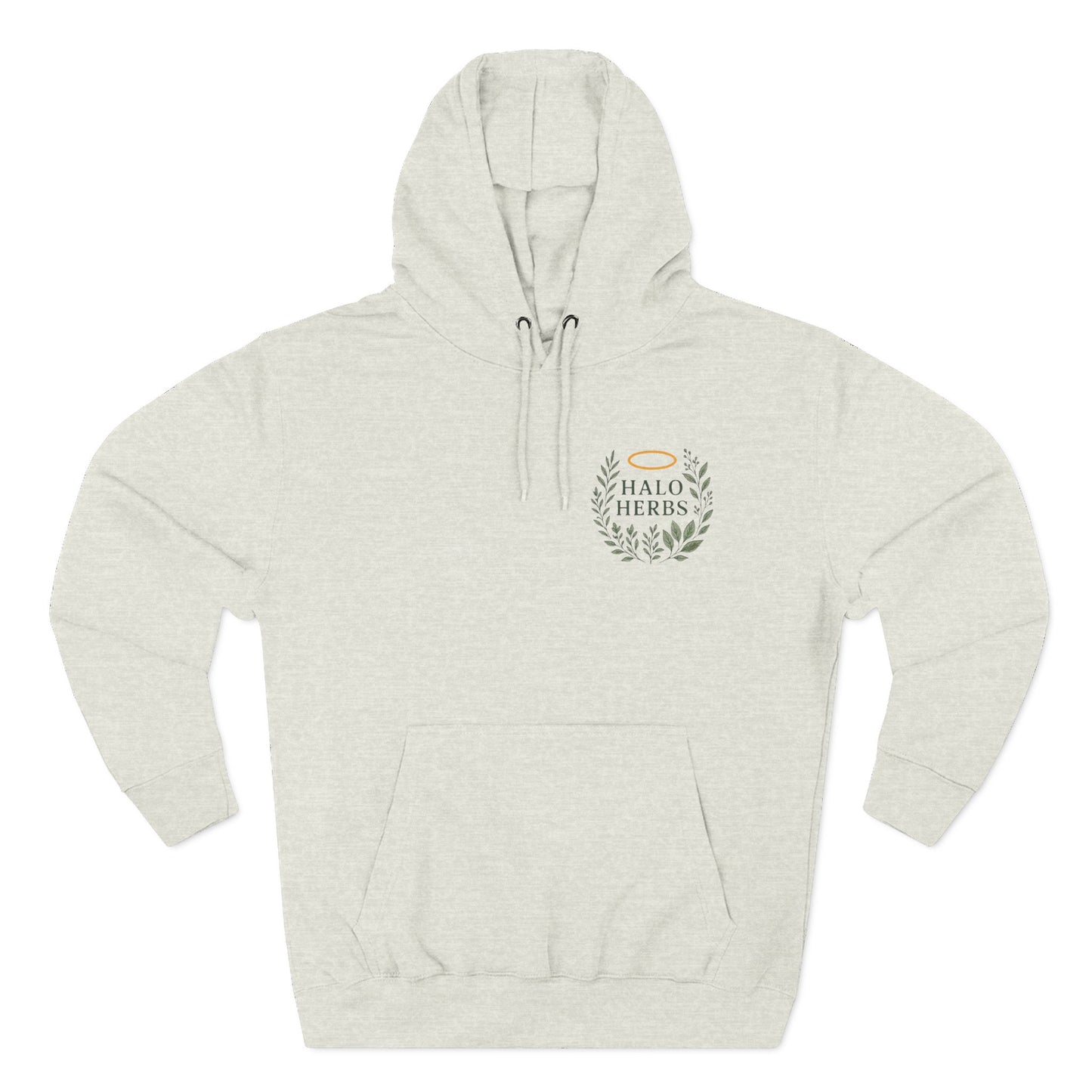 Halo Herbs Fleece Hoodie, Cozy Casual Wear, Relaxed Style