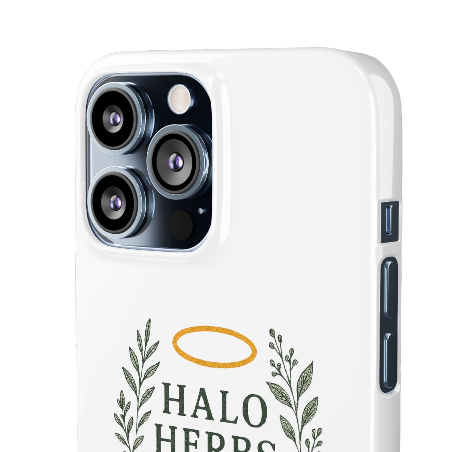 Herbal Halo Phone Case, Stylish Snap Case, Nature Lover Gift, Eco-Friendly Phone Accessory, Floral Design Phone Cover