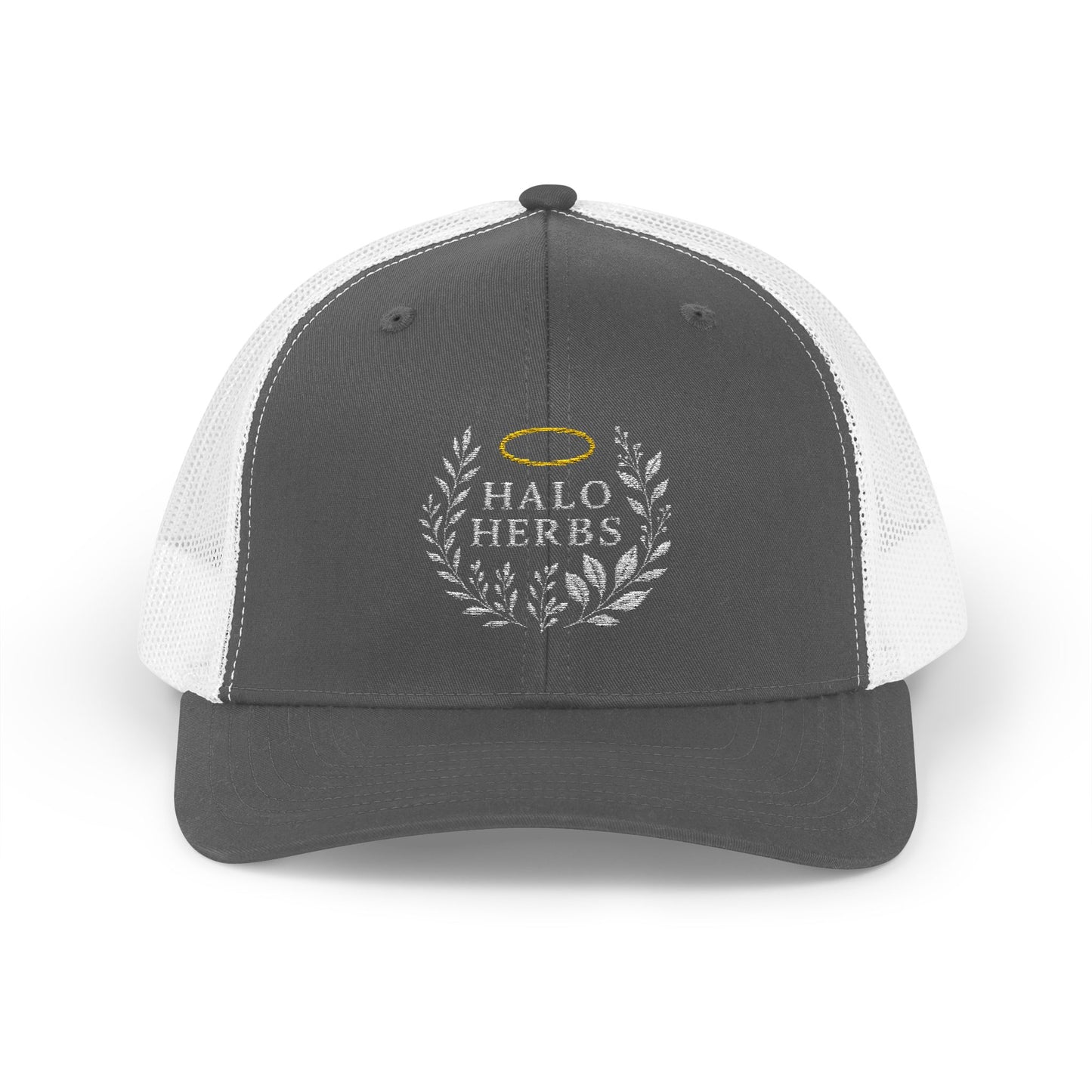 Halo Herbs Snapback Trucker Cap, Casual Outdoor Wear