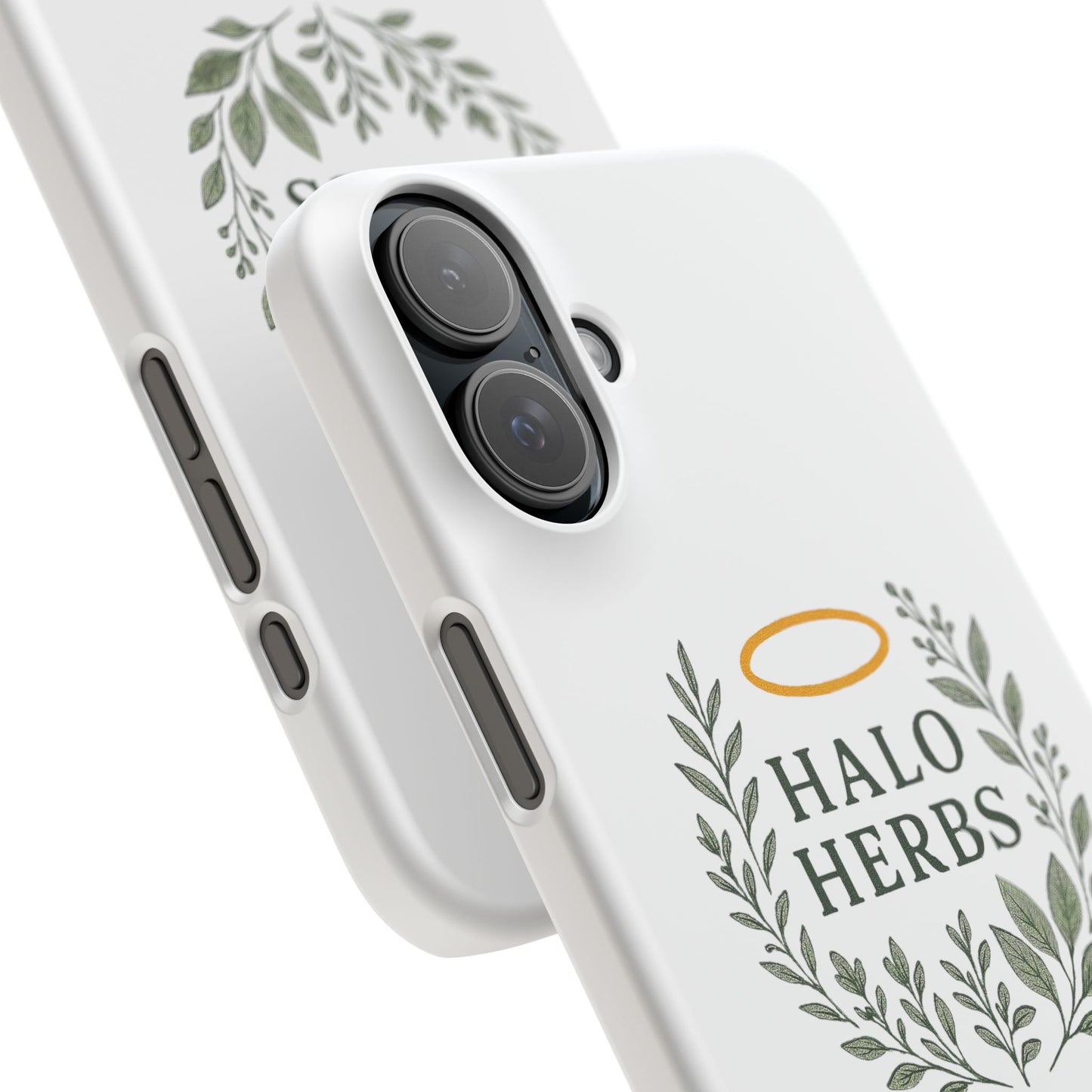 Herbal Halo Phone Case, Stylish Snap Case, Nature Lover Gift, Eco-Friendly Phone Accessory, Floral Design Phone Cover