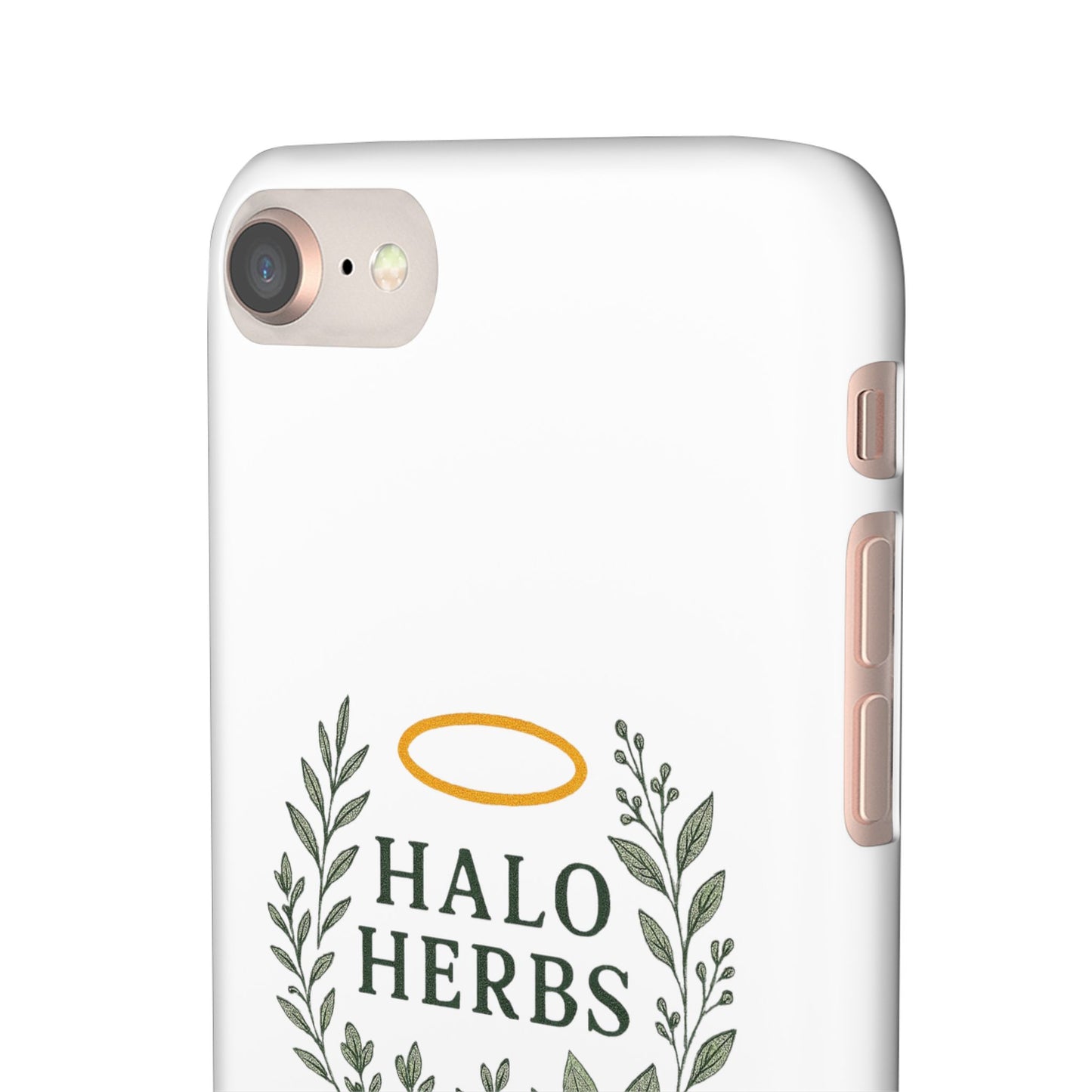 Herbal Halo Phone Case, Stylish Snap Case, Nature Lover Gift, Eco-Friendly Phone Accessory, Floral Design Phone Cover