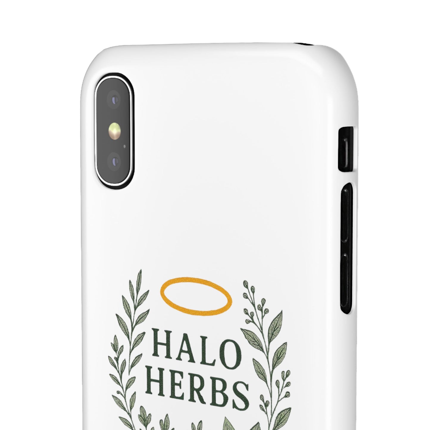 Herbal Halo Phone Case, Stylish Snap Case, Nature Lover Gift, Eco-Friendly Phone Accessory, Floral Design Phone Cover