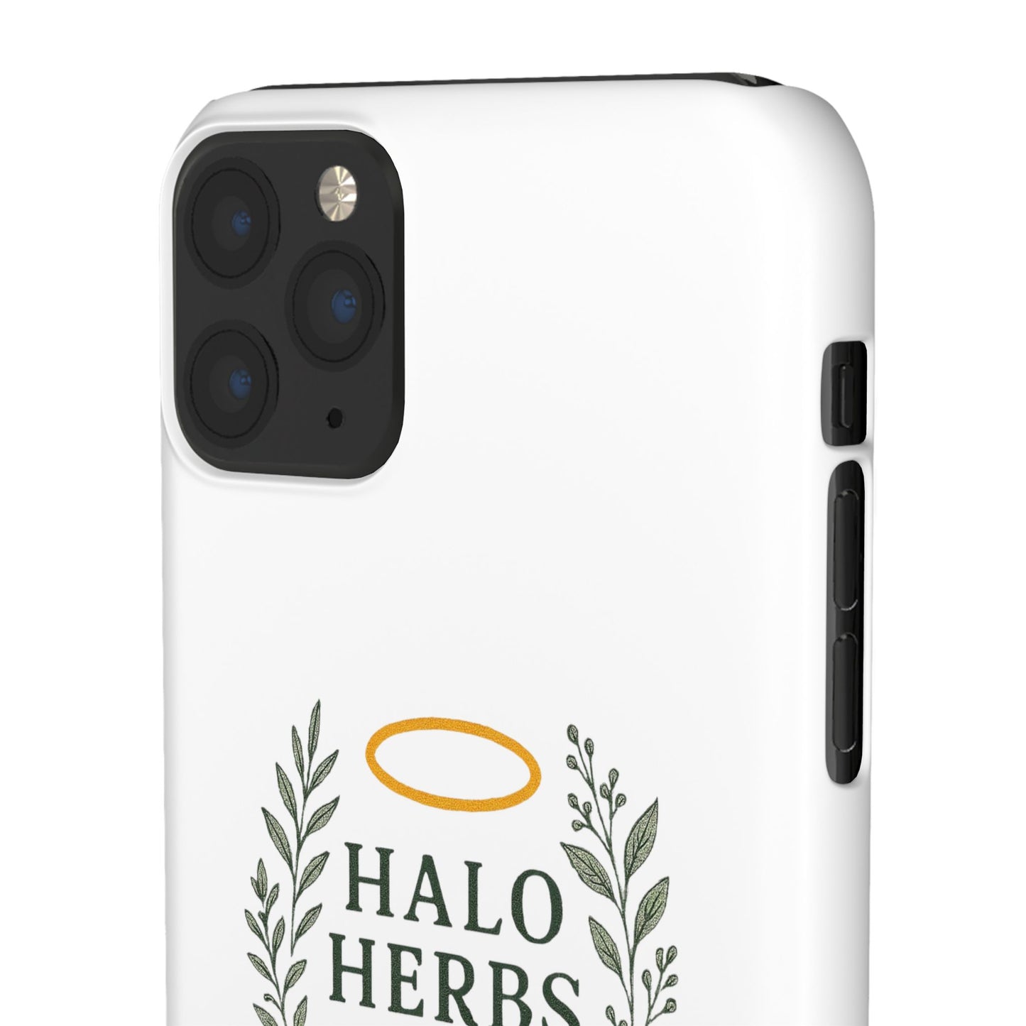 Herbal Halo Phone Case, Stylish Snap Case, Nature Lover Gift, Eco-Friendly Phone Accessory, Floral Design Phone Cover
