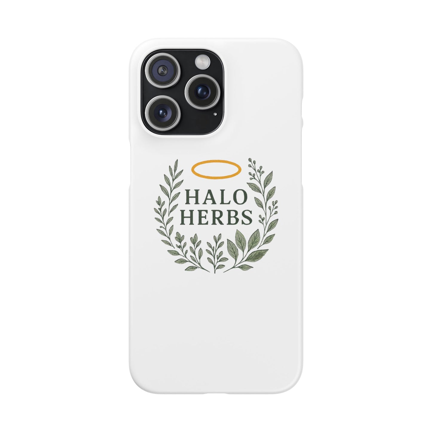 Herbal Halo Phone Case, Stylish Snap Case, Nature Lover Gift, Eco-Friendly Phone Accessory, Floral Design Phone Cover