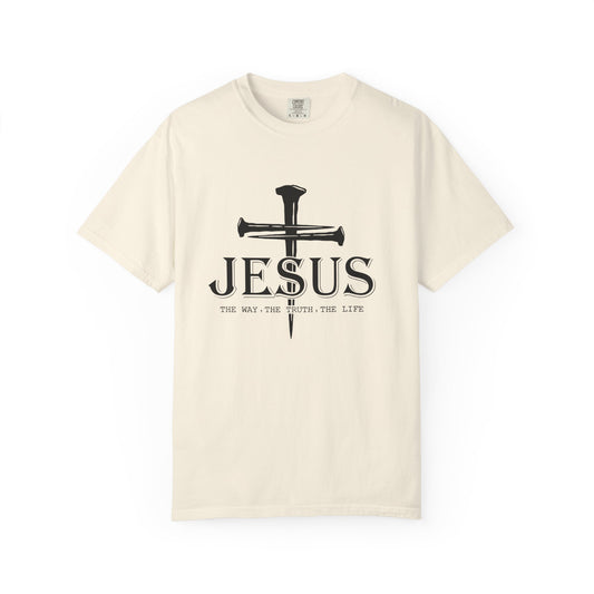 Jesus Cross Garment-Dyed T-Shirt