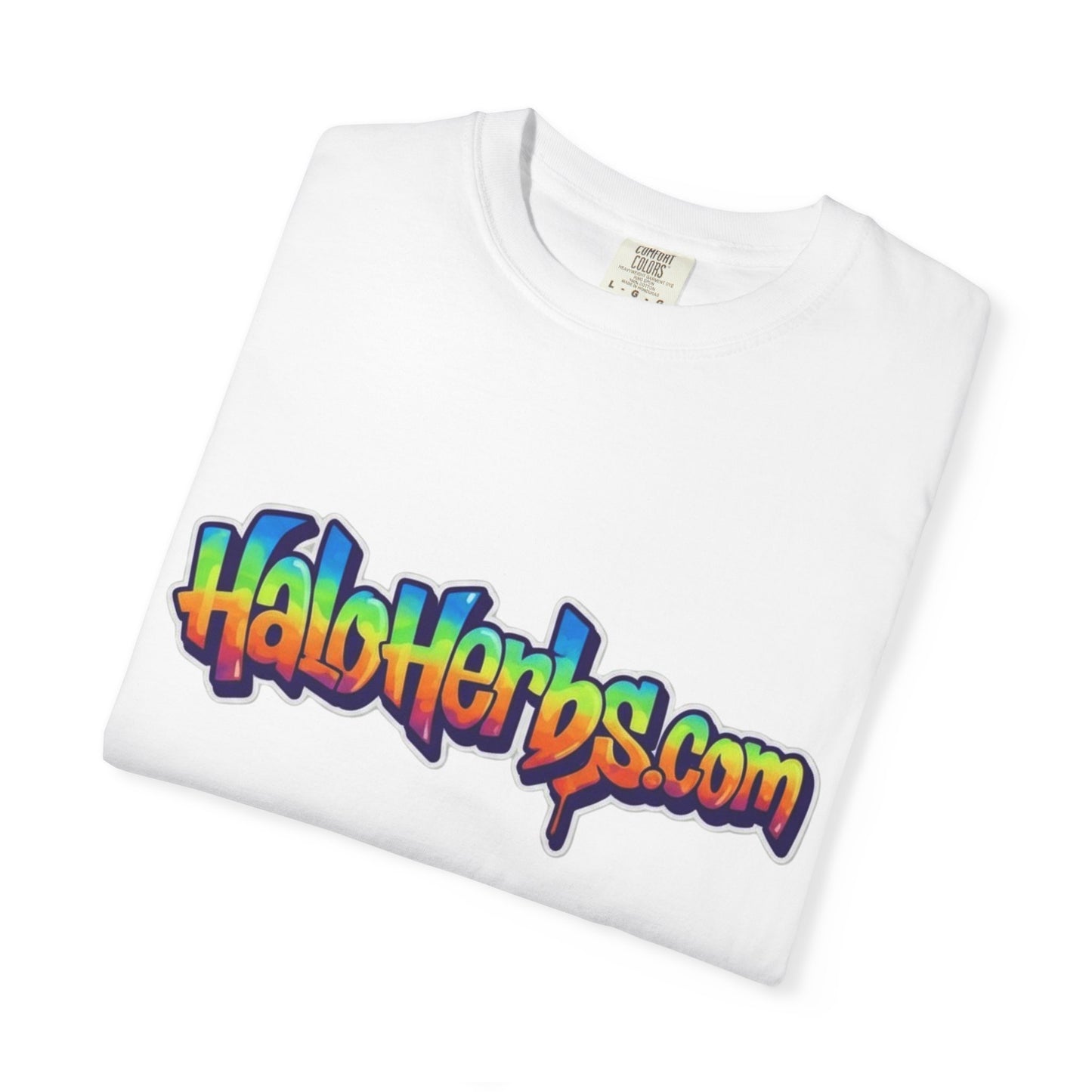 Vibrant Unisex T-Shirt with Logo, Casual Wear, Gift for Friends, Streetwear, Eco-Friendly Clothing, Summer Festival Outfit