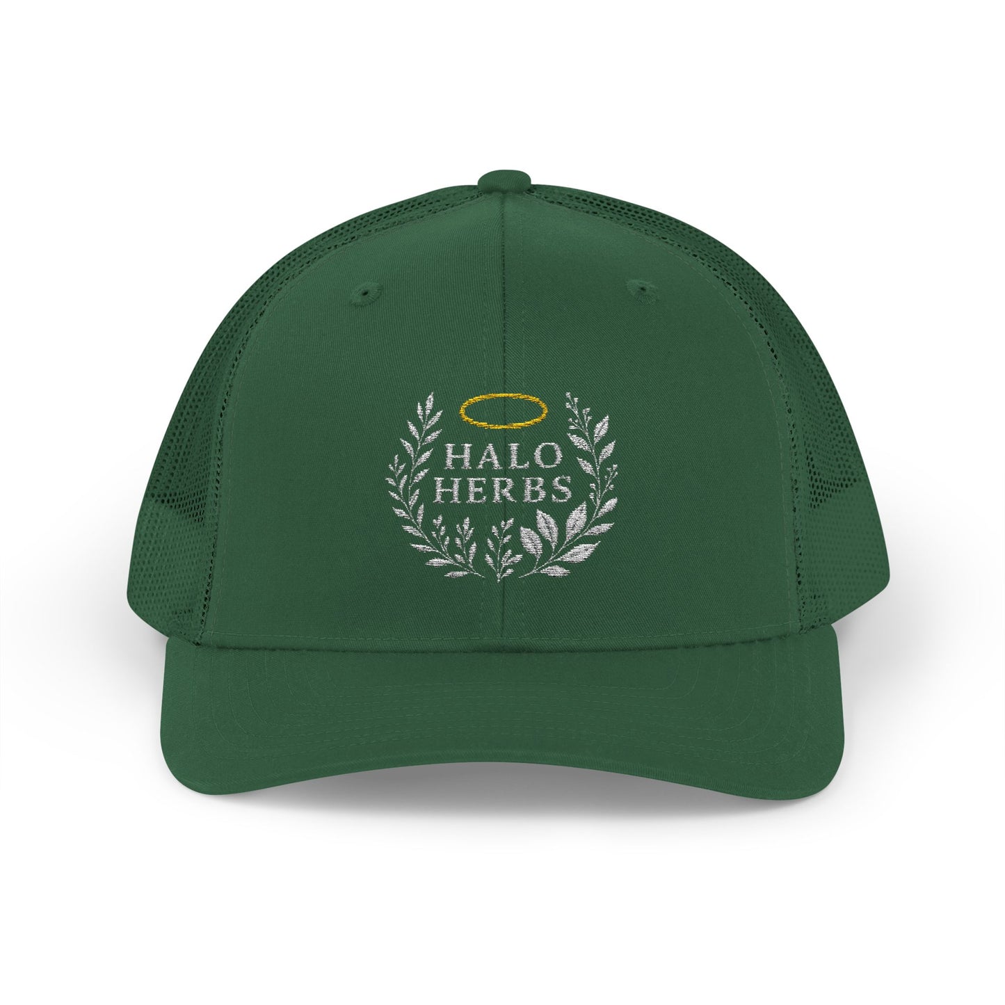 Halo Herbs Snapback Trucker Cap, Casual Outdoor Wear