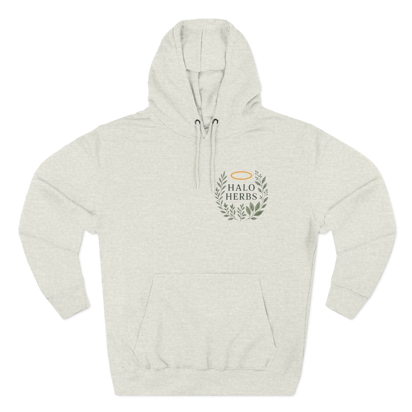 Halo Herbs Fleece Hoodie, Cozy Casual Wear, Perfect for Gifting, Relaxed Style, Ideal for All Seasons