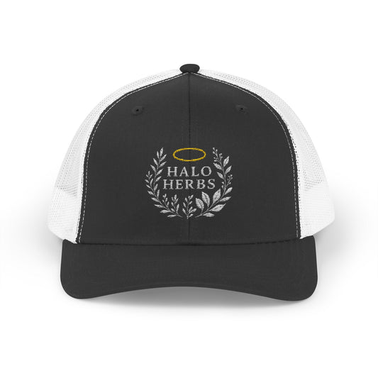 Halo Herbs Snapback Trucker Cap, Casual Outdoor Wear
