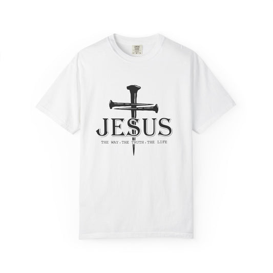 Jesus Cross Garment-Dyed T-Shirt