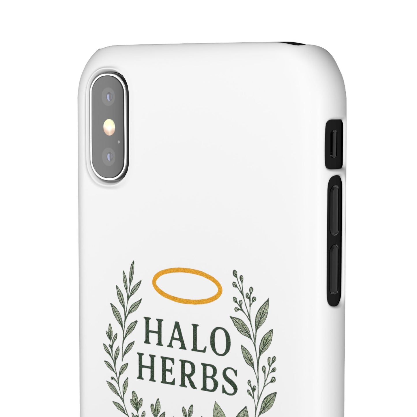 Herbal Halo Phone Case, Stylish Snap Case, Nature Lover Gift, Eco-Friendly Phone Accessory, Floral Design Phone Cover