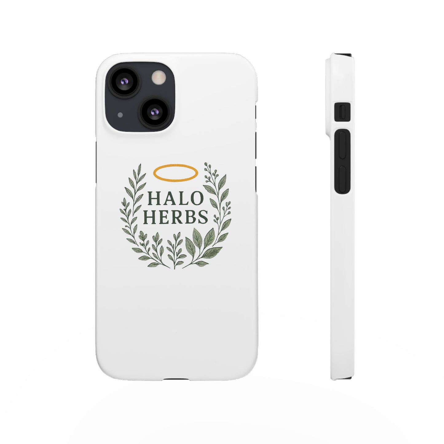 Herbal Halo Phone Case, Stylish Snap Case, Nature Lover Gift, Eco-Friendly Phone Accessory, Floral Design Phone Cover