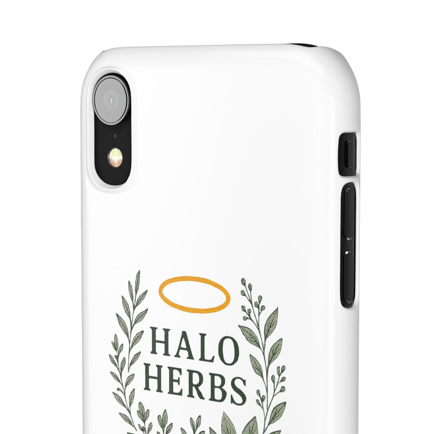 Herbal Halo Phone Case, Stylish Snap Case, Nature Lover Gift, Eco-Friendly Phone Accessory, Floral Design Phone Cover