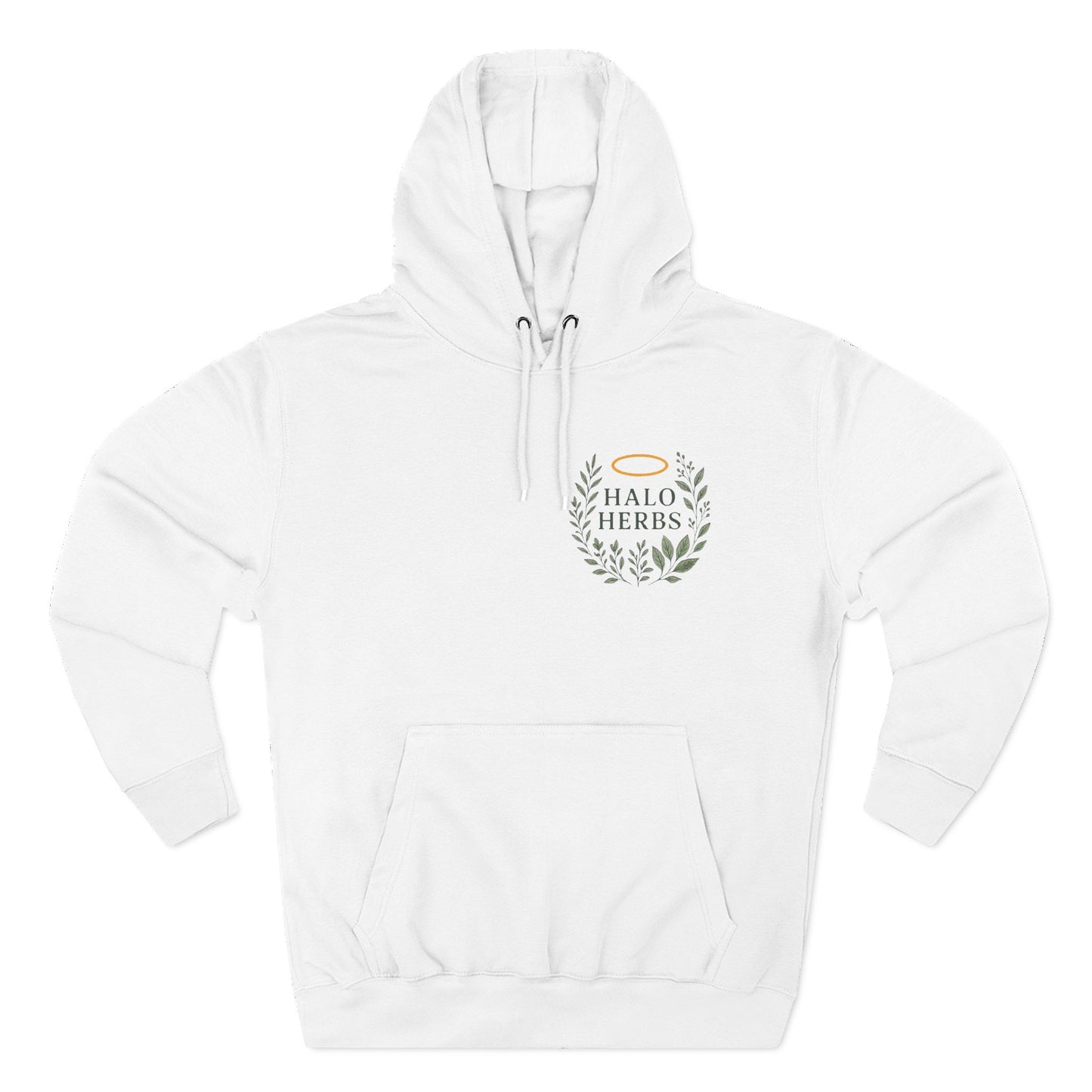Halo Herbs Fleece Hoodie, Cozy Casual Wear, Perfect for Gifting, Relaxed Style, Ideal for All Seasons