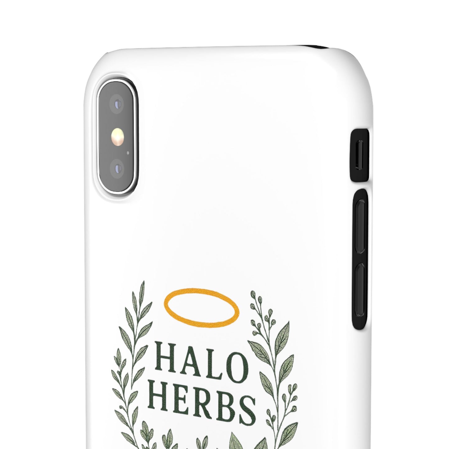 Herbal Halo Phone Case, Stylish Snap Case, Nature Lover Gift, Eco-Friendly Phone Accessory, Floral Design Phone Cover