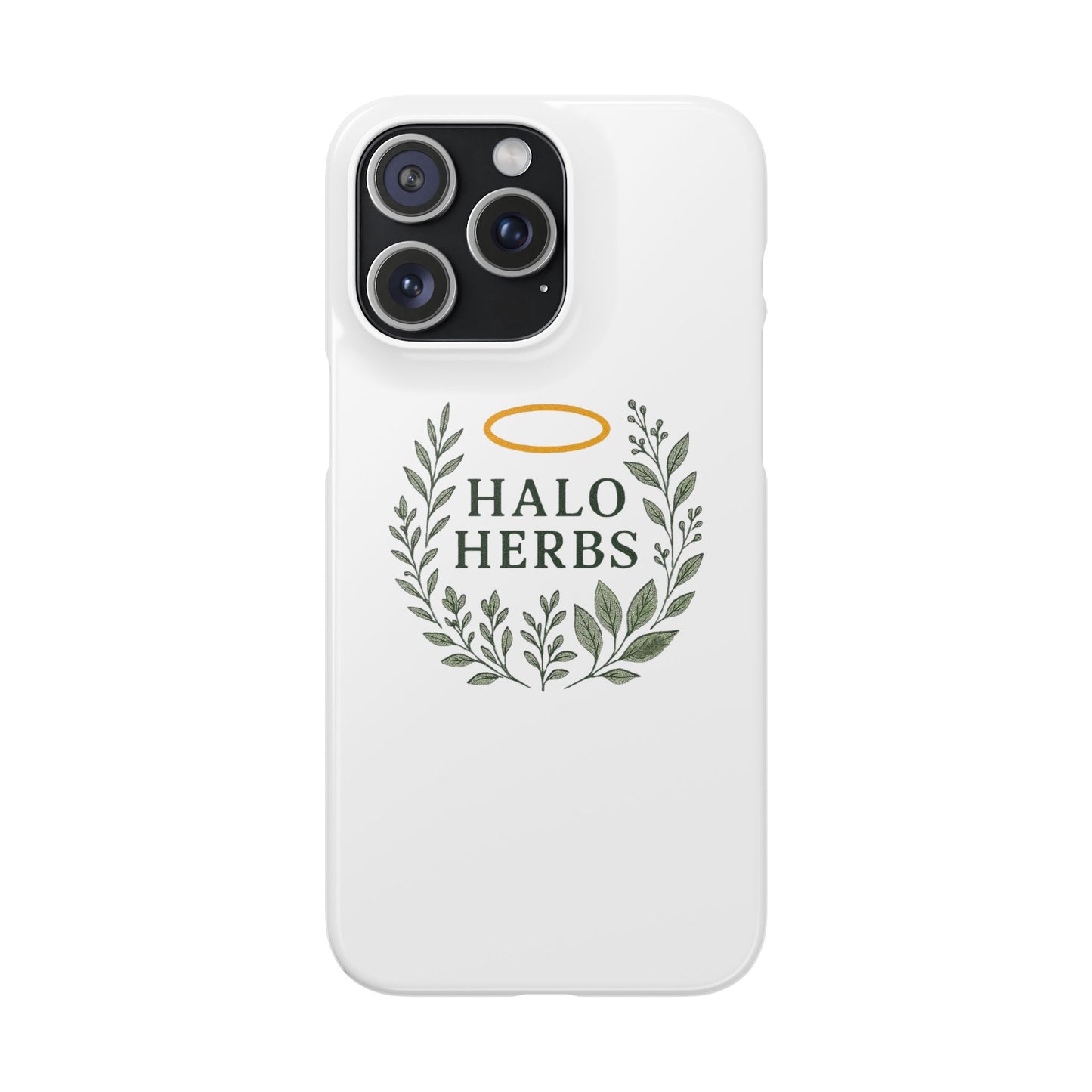 Herbal Halo Phone Case, Stylish Snap Case, Nature Lover Gift, Eco-Friendly Phone Accessory, Floral Design Phone Cover