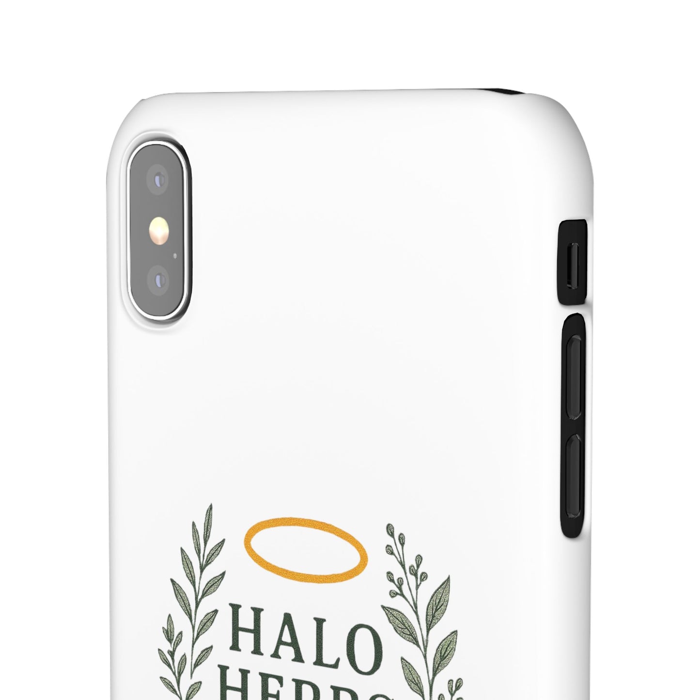 Herbal Halo Phone Case, Stylish Snap Case, Nature Lover Gift, Eco-Friendly Phone Accessory, Floral Design Phone Cover
