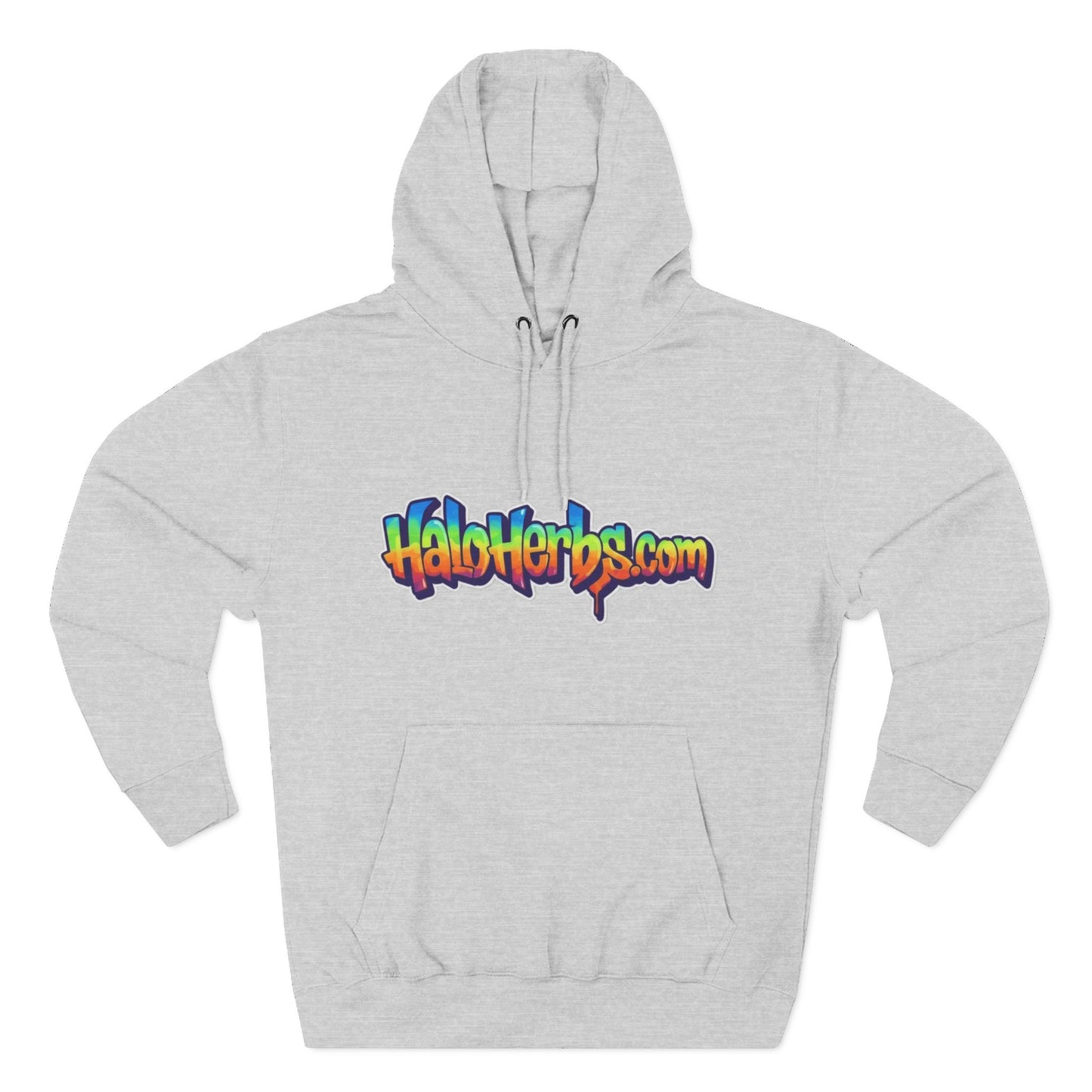 Colorful Fleece Hoodie with HaloHerbs.com Design