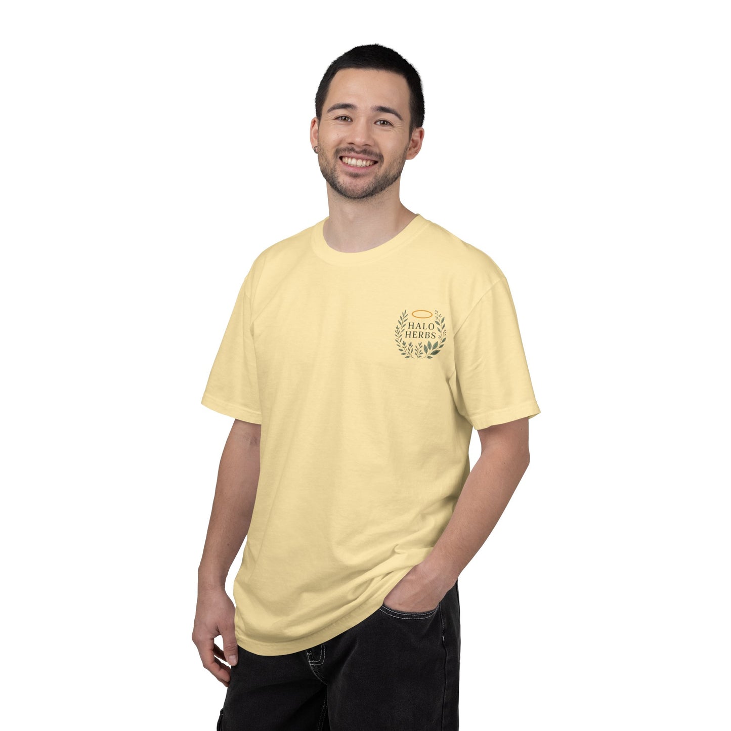 Halo Herbs T-Shirt — Logo Pocket Tee