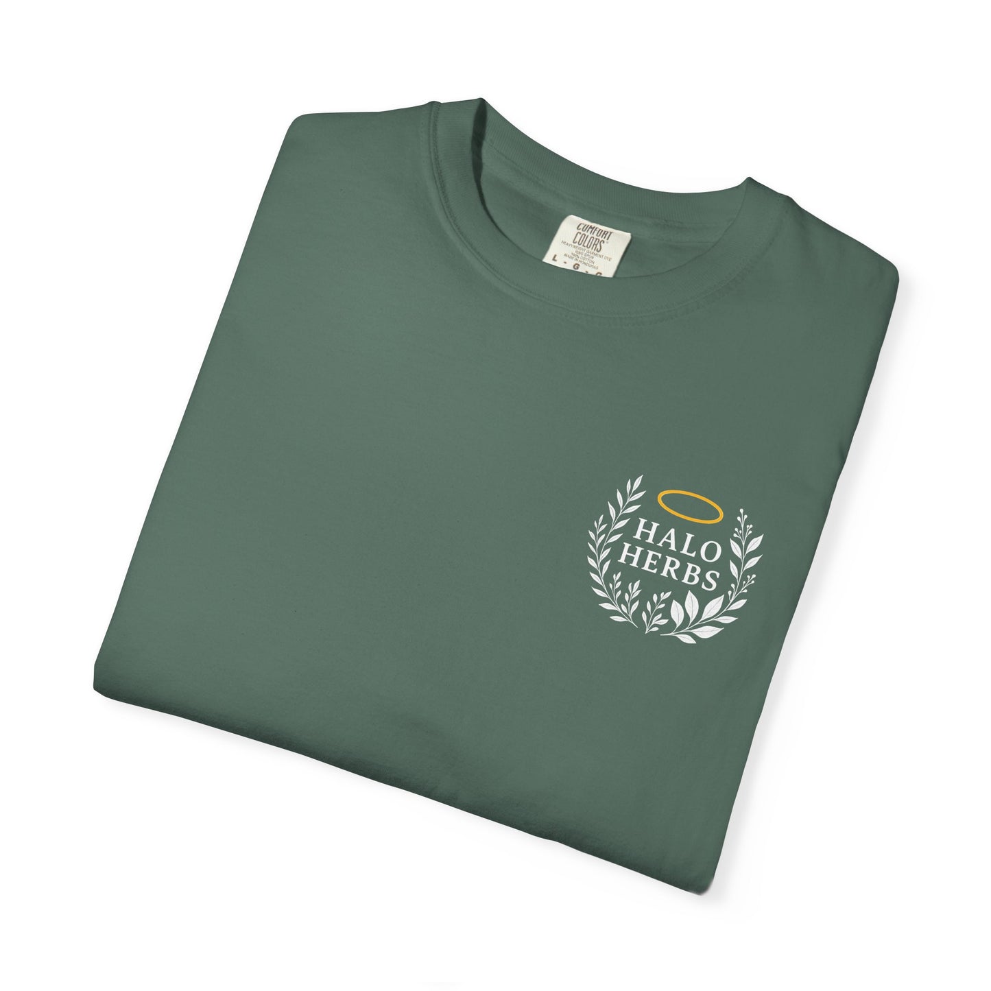 Halo Herbs Garment-Dyed Unisex T-Shirt - Casual Style for Everyday Comfort