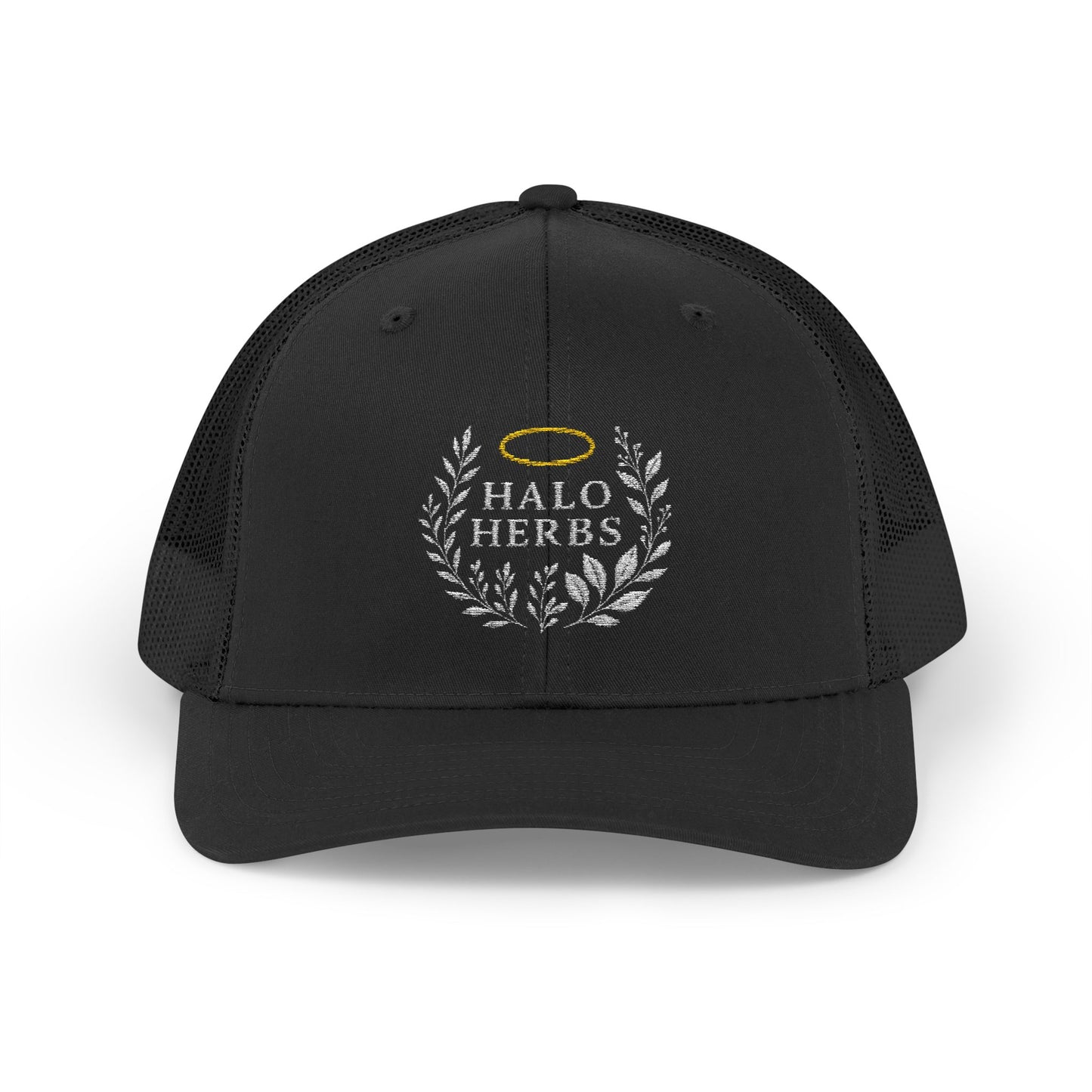 Halo Herbs Snapback Trucker Cap, Casual Outdoor Wear