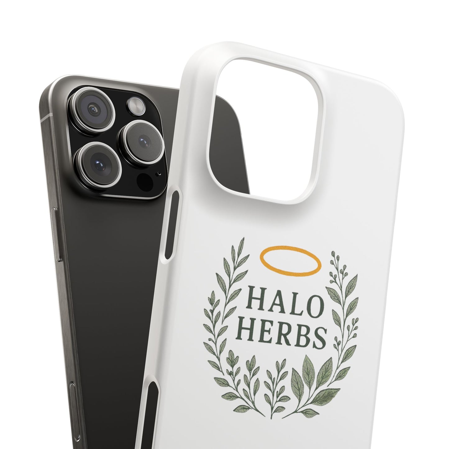 Herbal Halo Phone Case, Stylish Snap Case, Nature Lover Gift, Eco-Friendly Phone Accessory, Floral Design Phone Cover