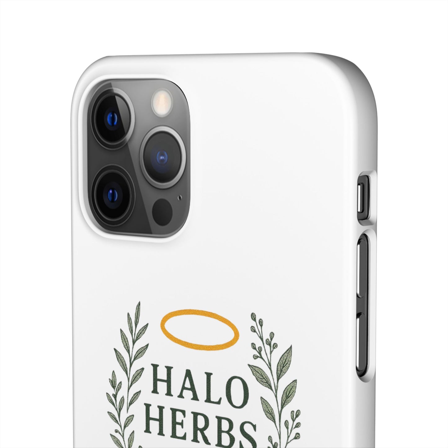 Herbal Halo Phone Case, Stylish Snap Case, Nature Lover Gift, Eco-Friendly Phone Accessory, Floral Design Phone Cover