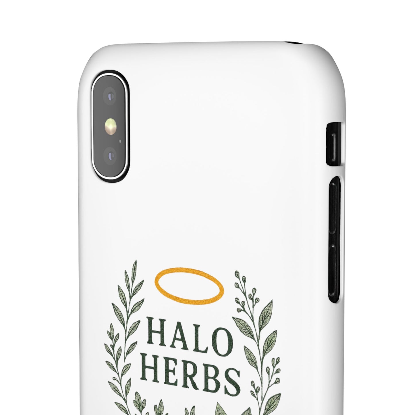Herbal Halo Phone Case, Stylish Snap Case, Nature Lover Gift, Eco-Friendly Phone Accessory, Floral Design Phone Cover