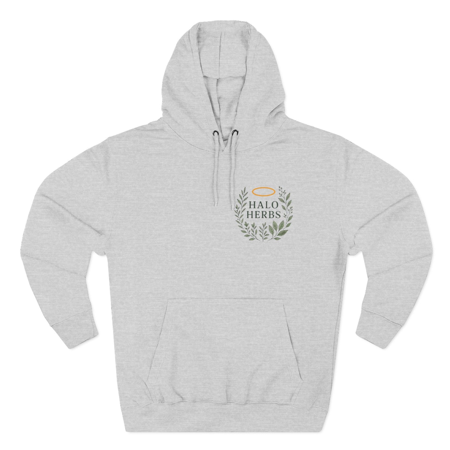Halo Herbs Fleece Hoodie, Cozy Casual Wear, Perfect for Gifting, Relaxed Style, Ideal for All Seasons