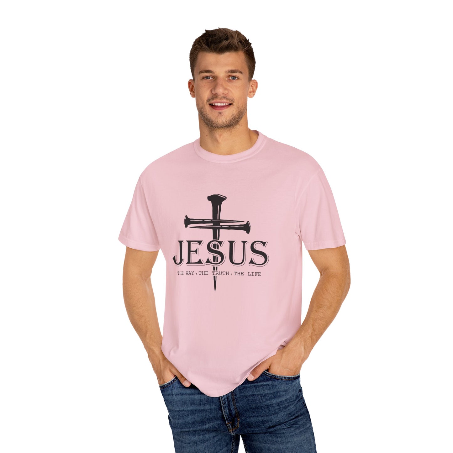 Jesus Cross Garment-Dyed T-Shirt