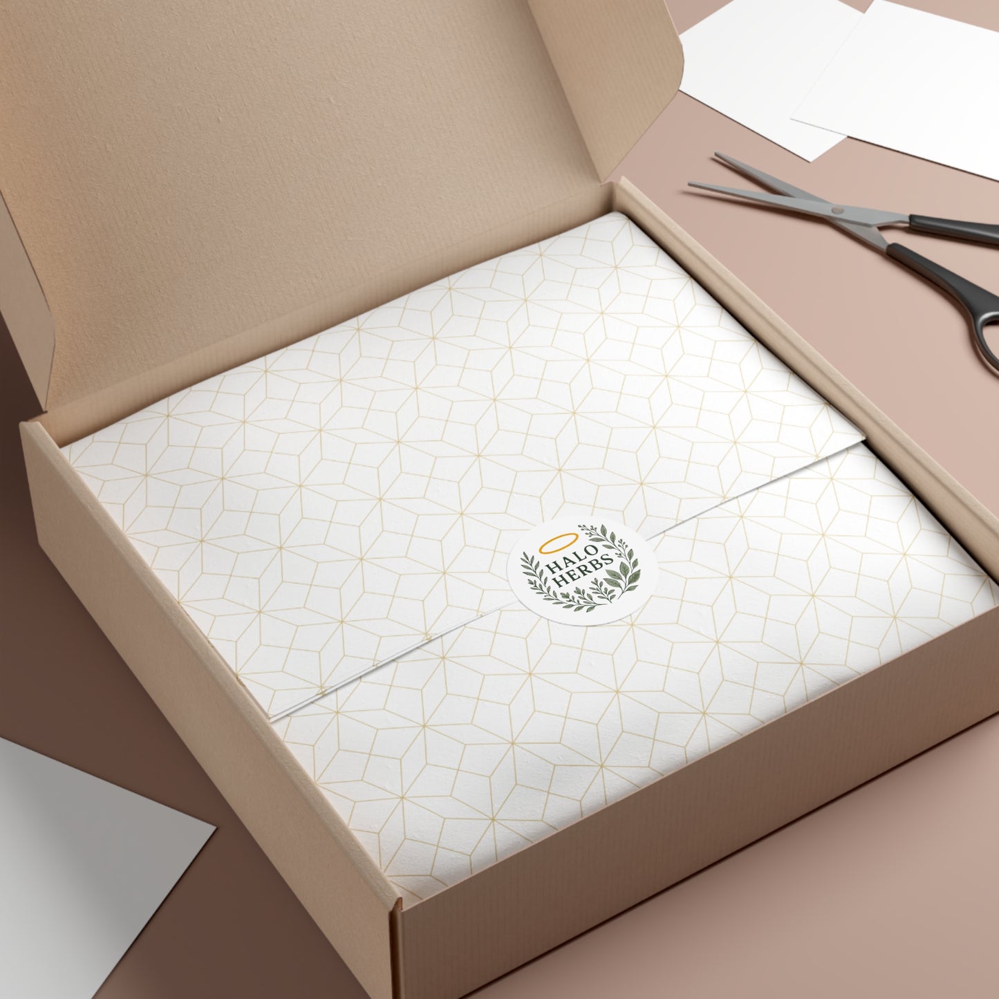 Herb-Themed Vinyl Stickers | Halo Herbs Nature Decor, Gift for Plant Lovers, Journal Decor, Greenery Aesthetic, Eco-Friendly Stickers