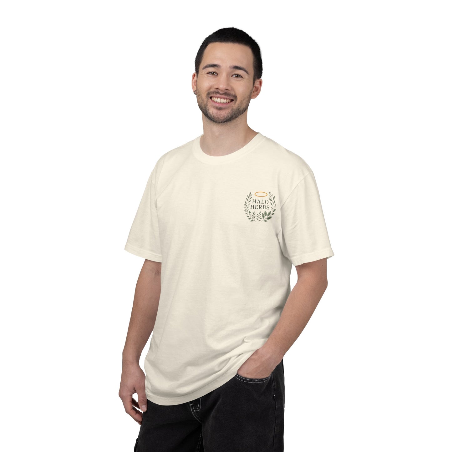 Halo Herbs T-Shirt — Logo Pocket Tee
